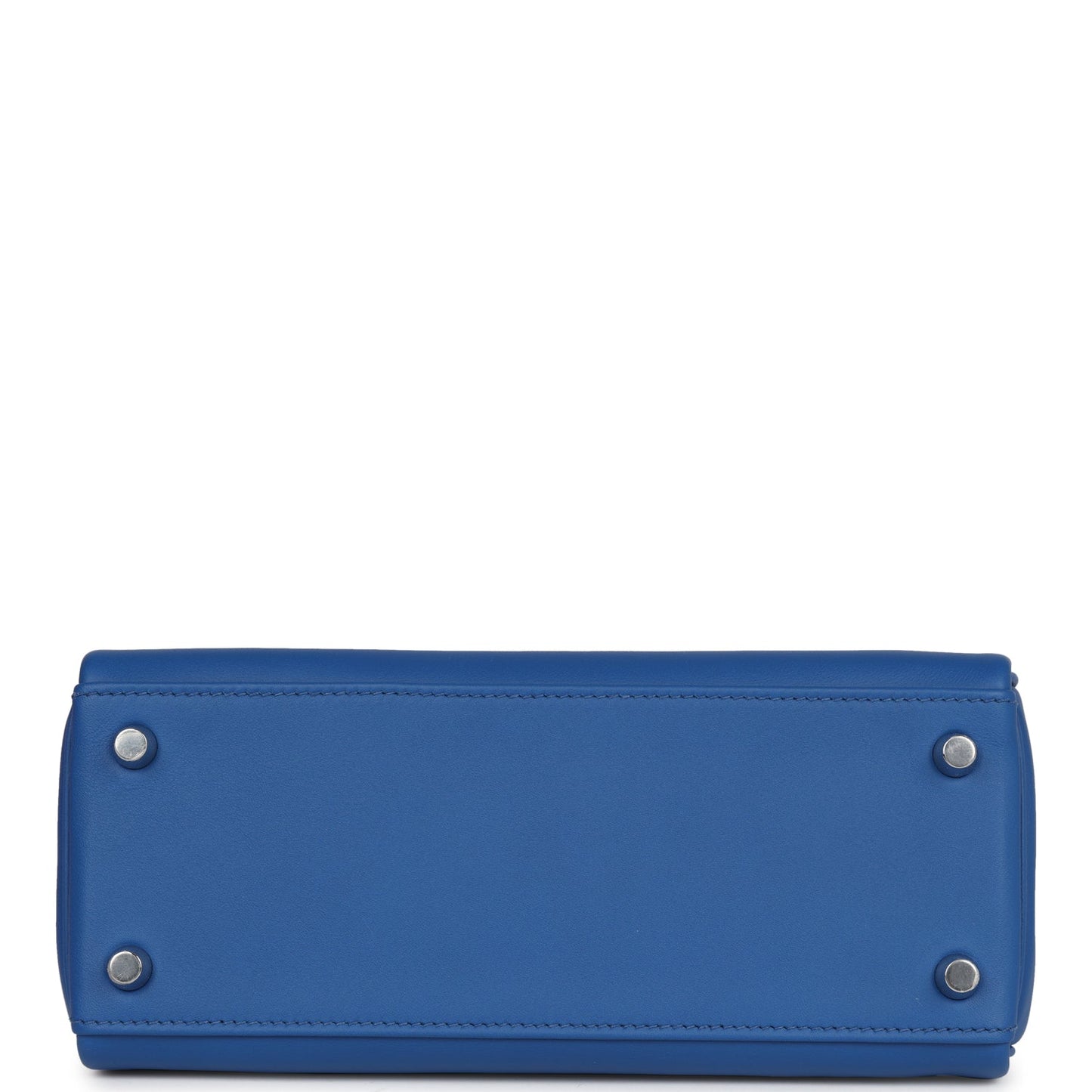 Hermes Kelly Retourne 25 Bleu France Swift Palladium Hardware