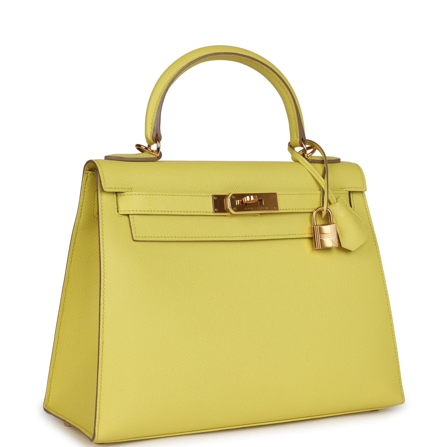 Hermes Kelly Sellier 28 Soufre Epsom Gold Hardware