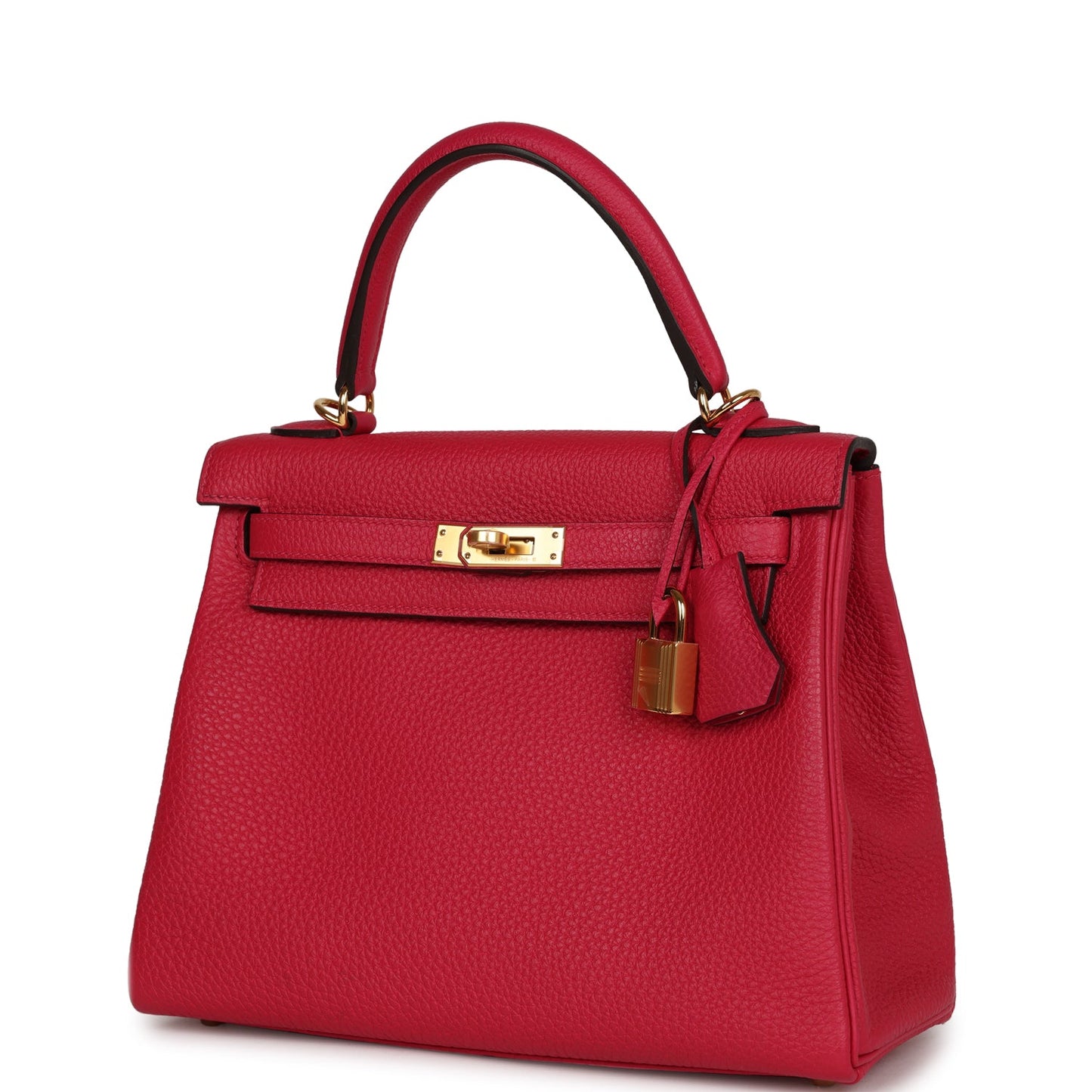 Hermes Kelly Retourne 25 Framboise Togo Gold Hardware