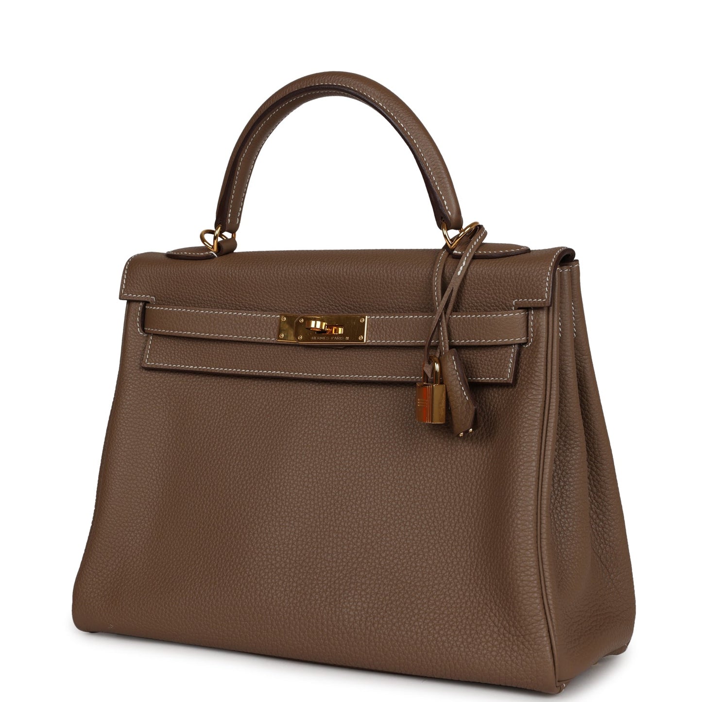 Hermes Kelly Retourne 32 Etoupe Togo Gold Hardware