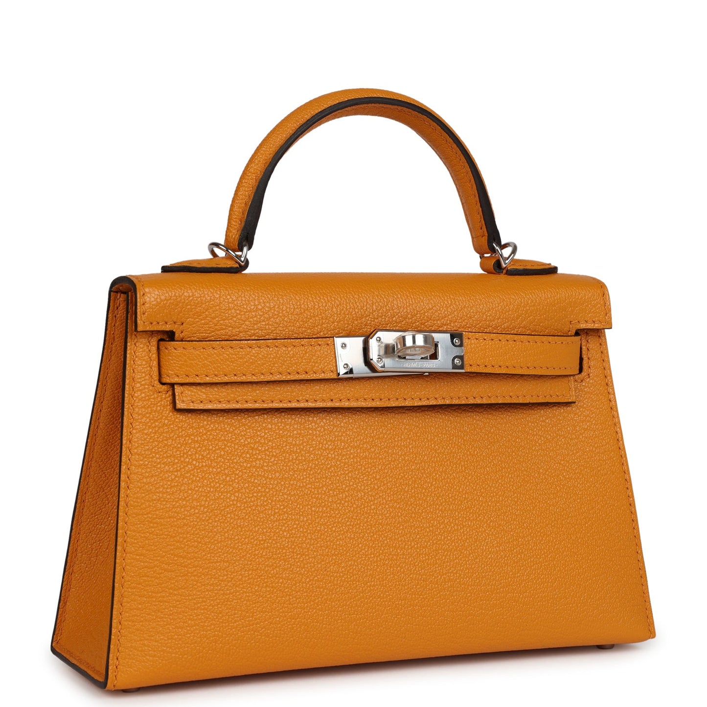 Hermes Kelly Sellier 20 Moutarde Chevre Palladium Hardware