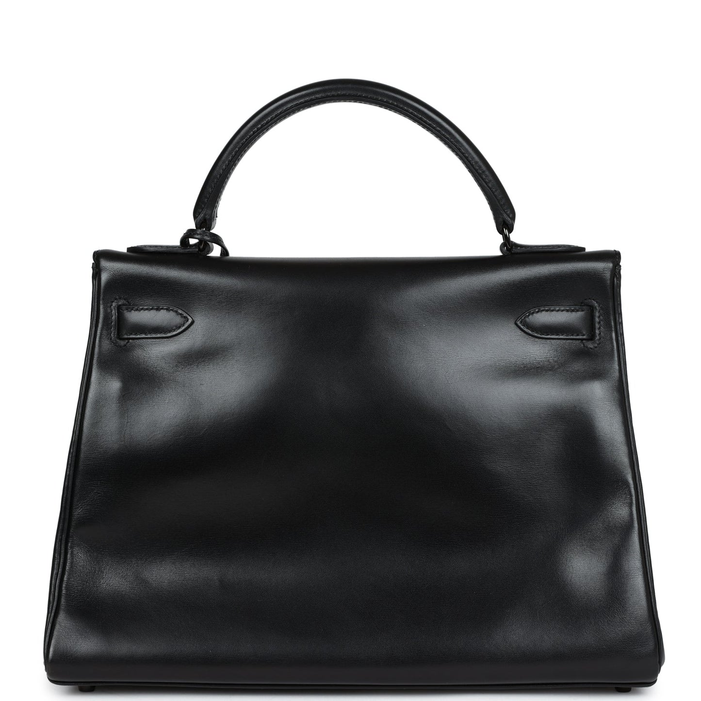 Hermes Rare Kelly Retourne 32 SO BLACK Box Black Hardware