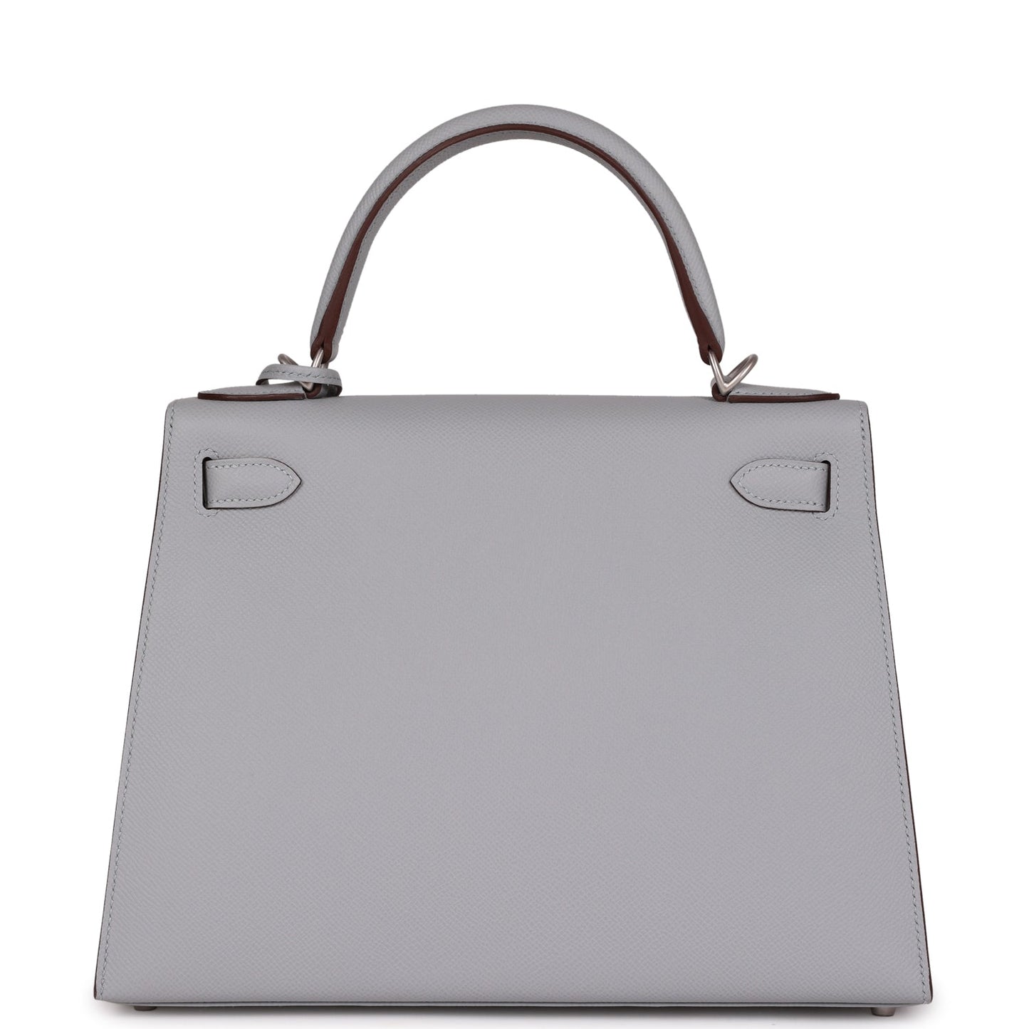 Hermes Kelly Sellier 28 Bleu Glacier Verso Epsom Brushed Palladium Hardware