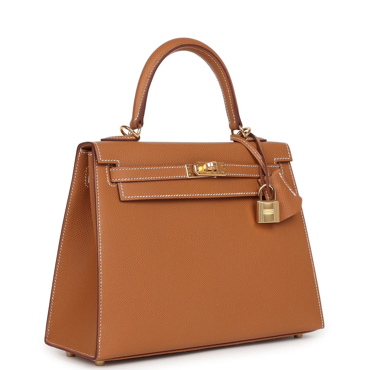 Hermes Kelly Sellier 25 Gold Epsom Gold Hardware