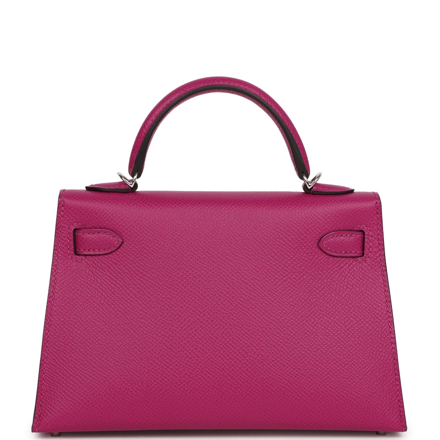 Hermes Special Order (HSS) Kelly Sellier 20 Rose Pourpre Verso Epsom Palladium Hardware