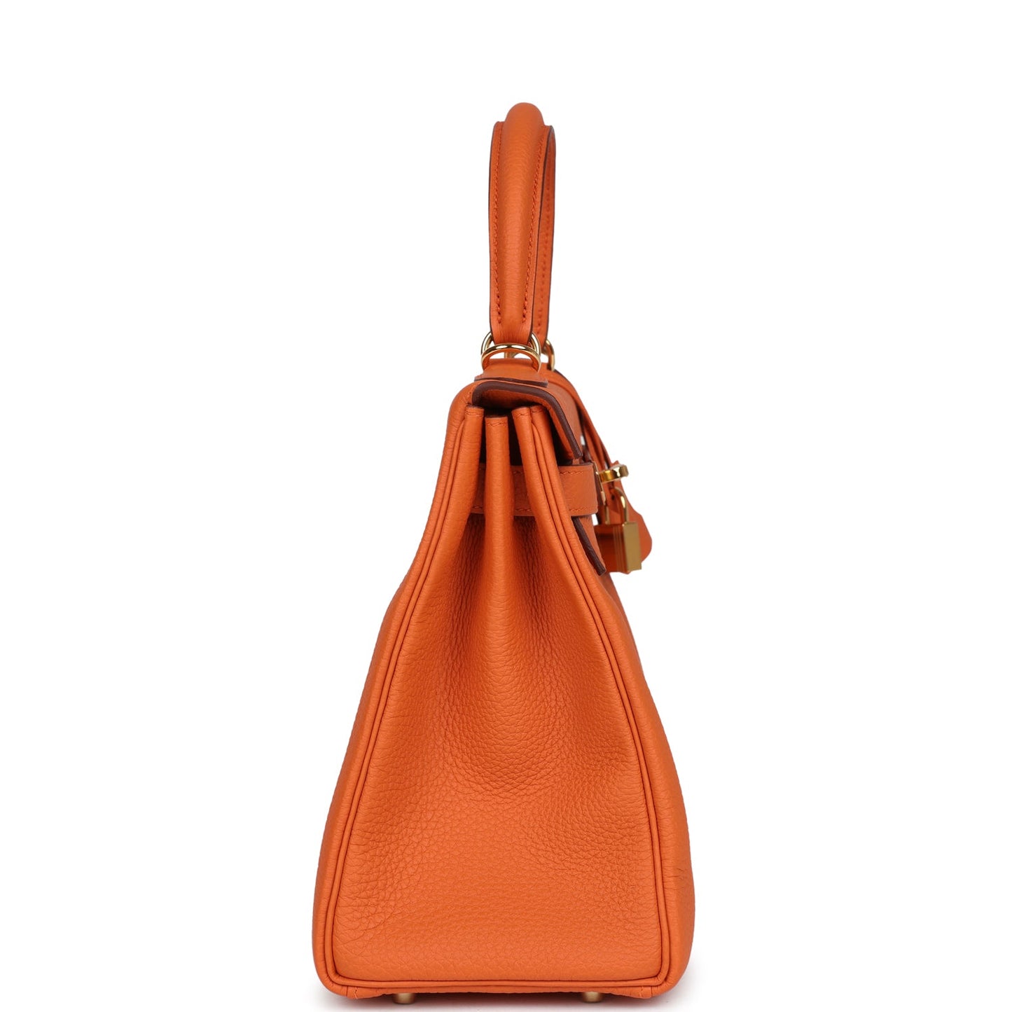 Hermes Kelly Retourne 28 Orange Togo Gold Hardware