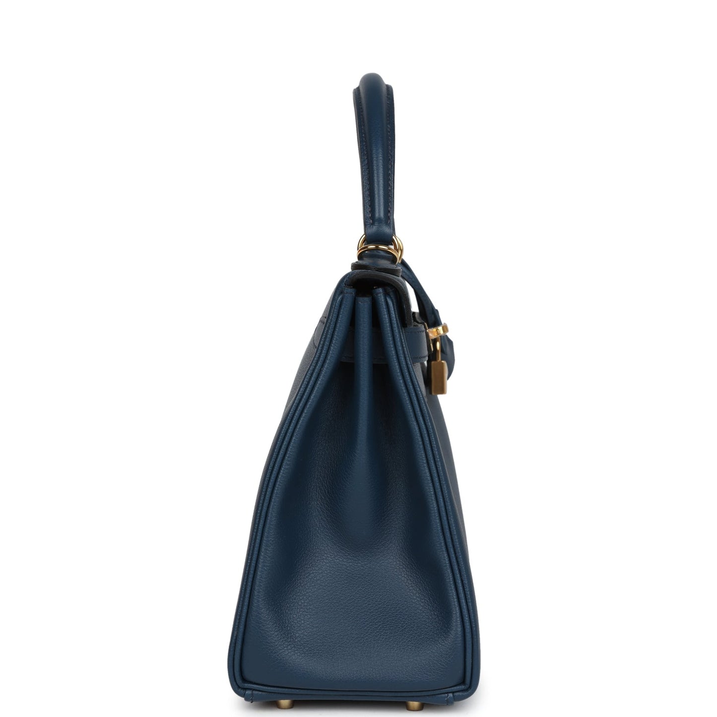 Hermes Kelly Retourne 28 Deep Bleu Evercolor Gold Hardware