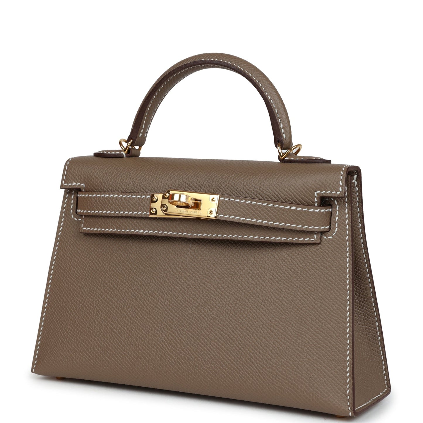 Hermes Kelly Sellier 20 Etoupe Epsom Gold Hardware