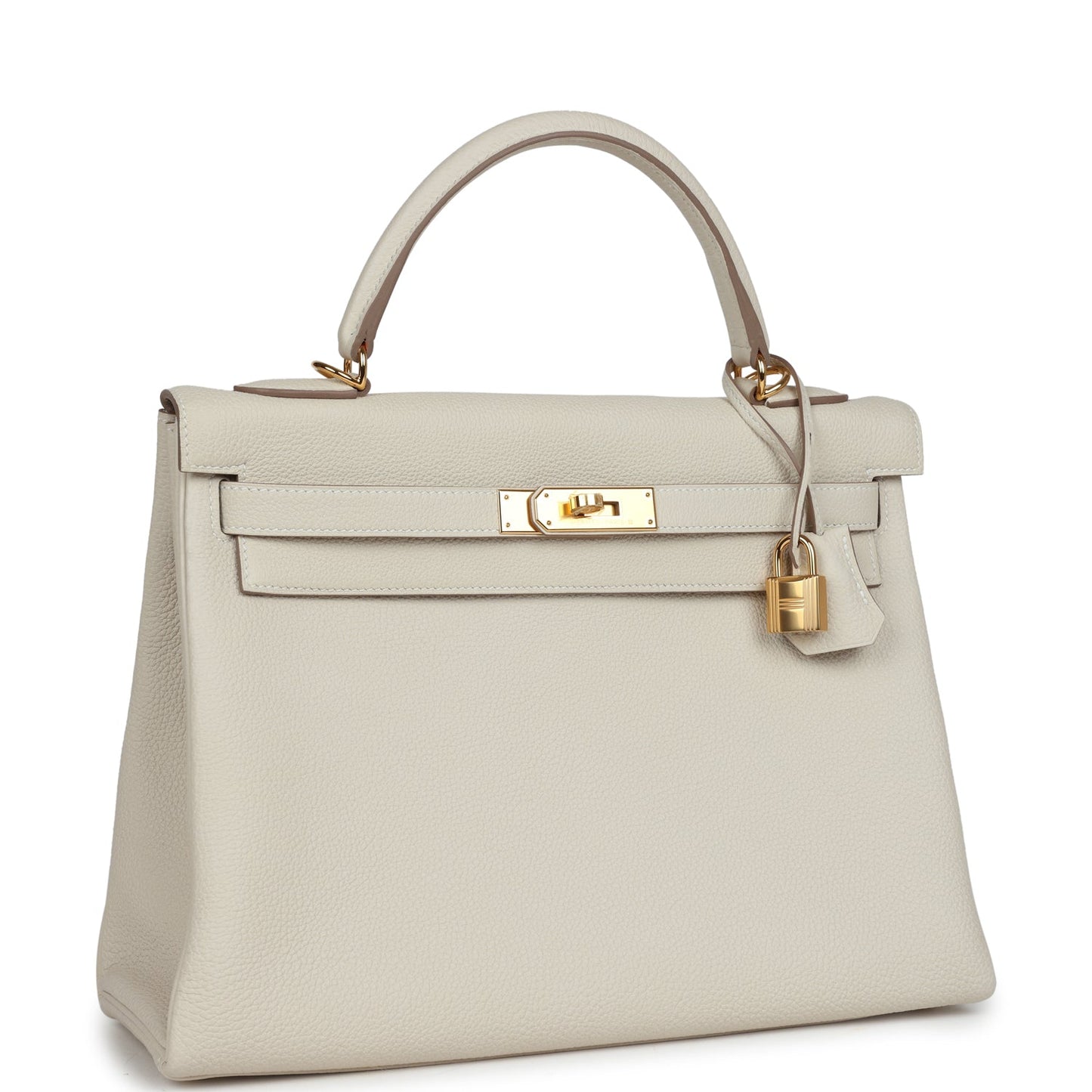 Hermes Kelly Retourne 32 Craie Togo Gold Hardware