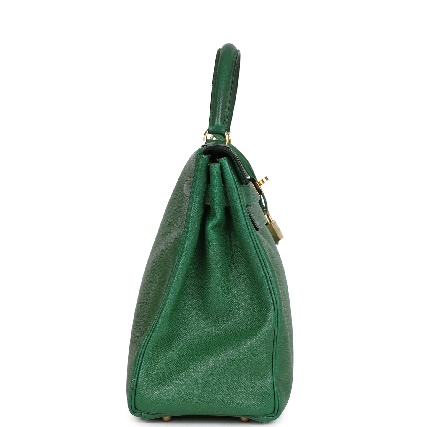 Hermes Kelly Retourne 32 Vert Bengale Courchevel Gold Hardware