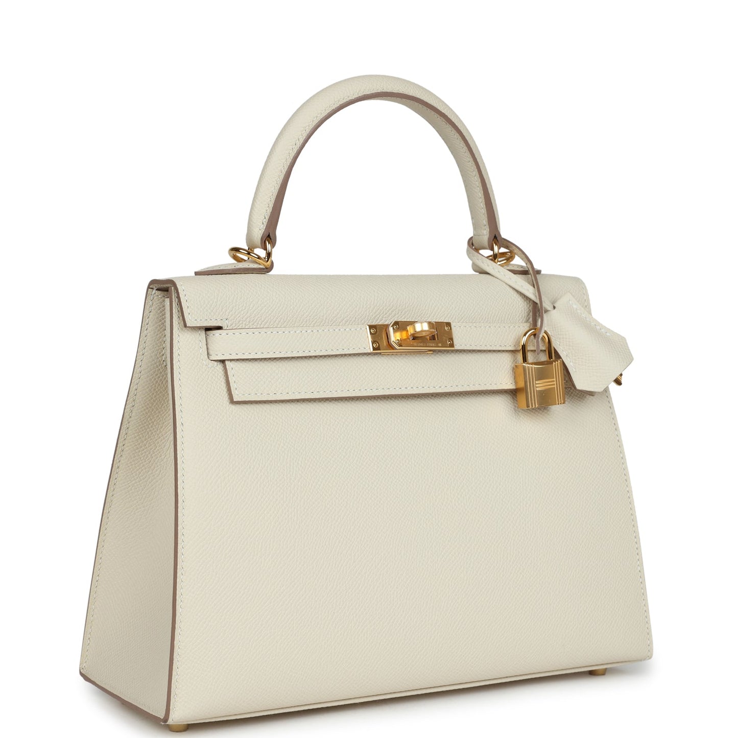 Hermes Kelly Sellier 25 Craie Epsom Gold Hardware