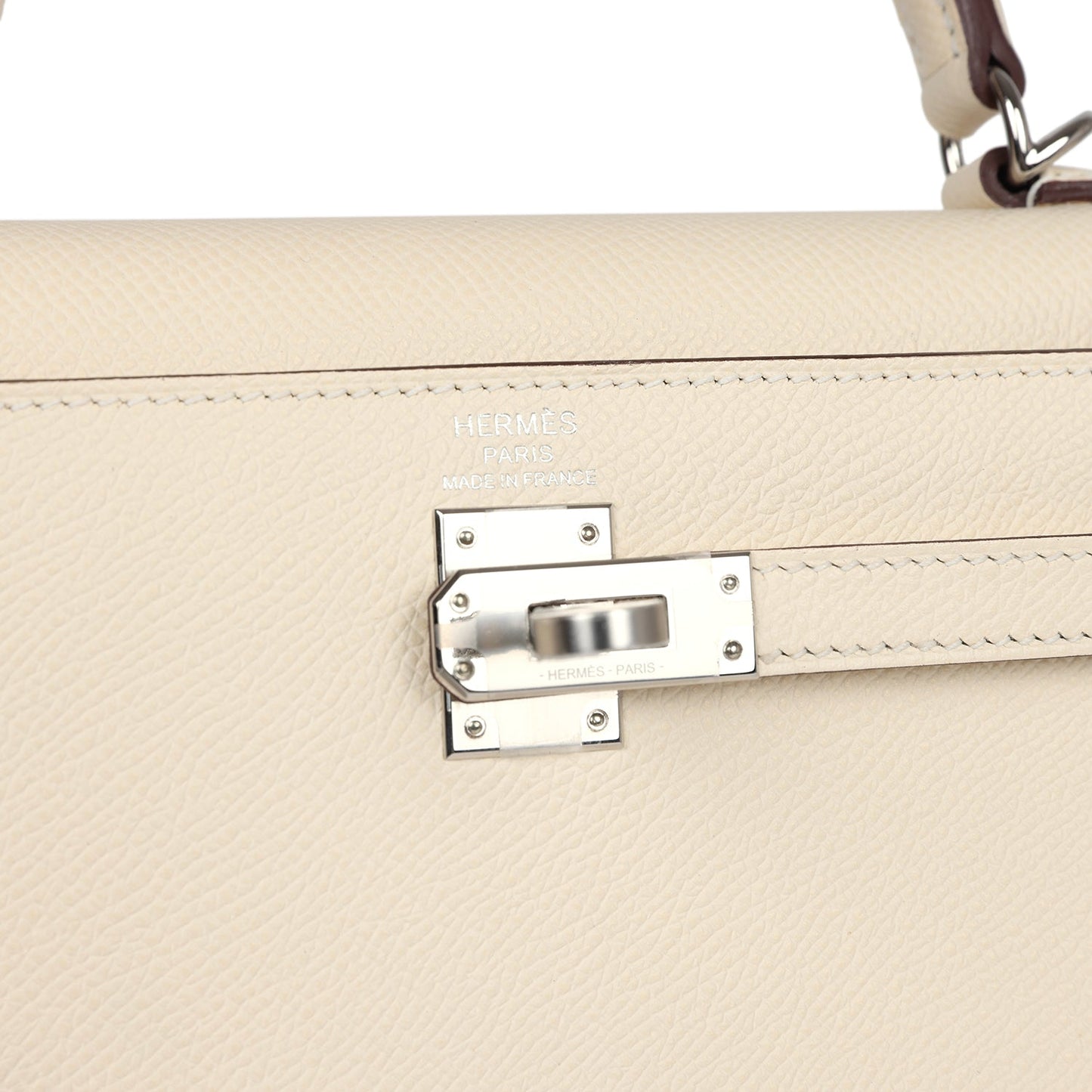 Hermes Kelly Sellier 25 Nata Verso Epsom Palladium Hardware