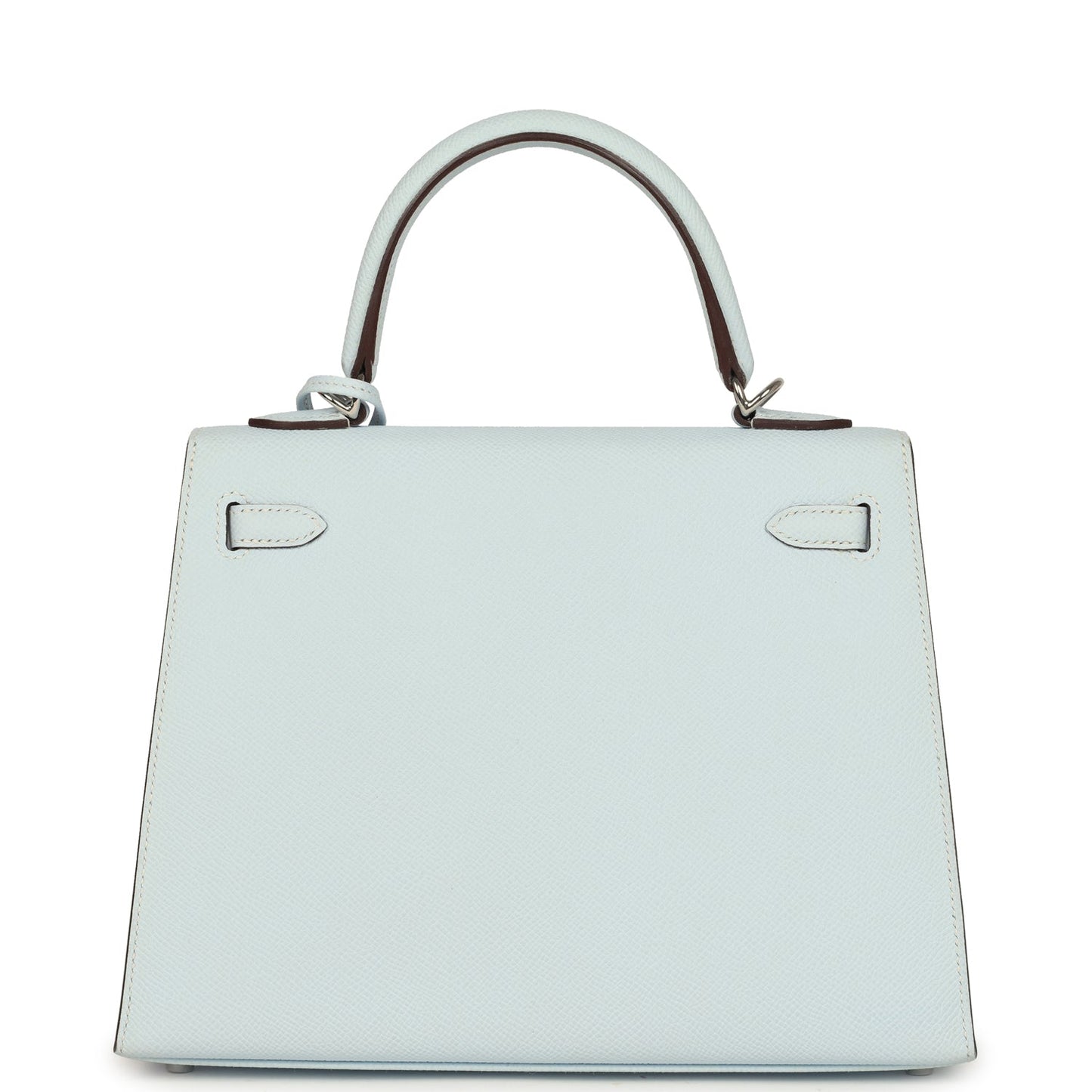 Hermes Kelly Sellier 25 Bleu Brume Epsom Palladium Hardware