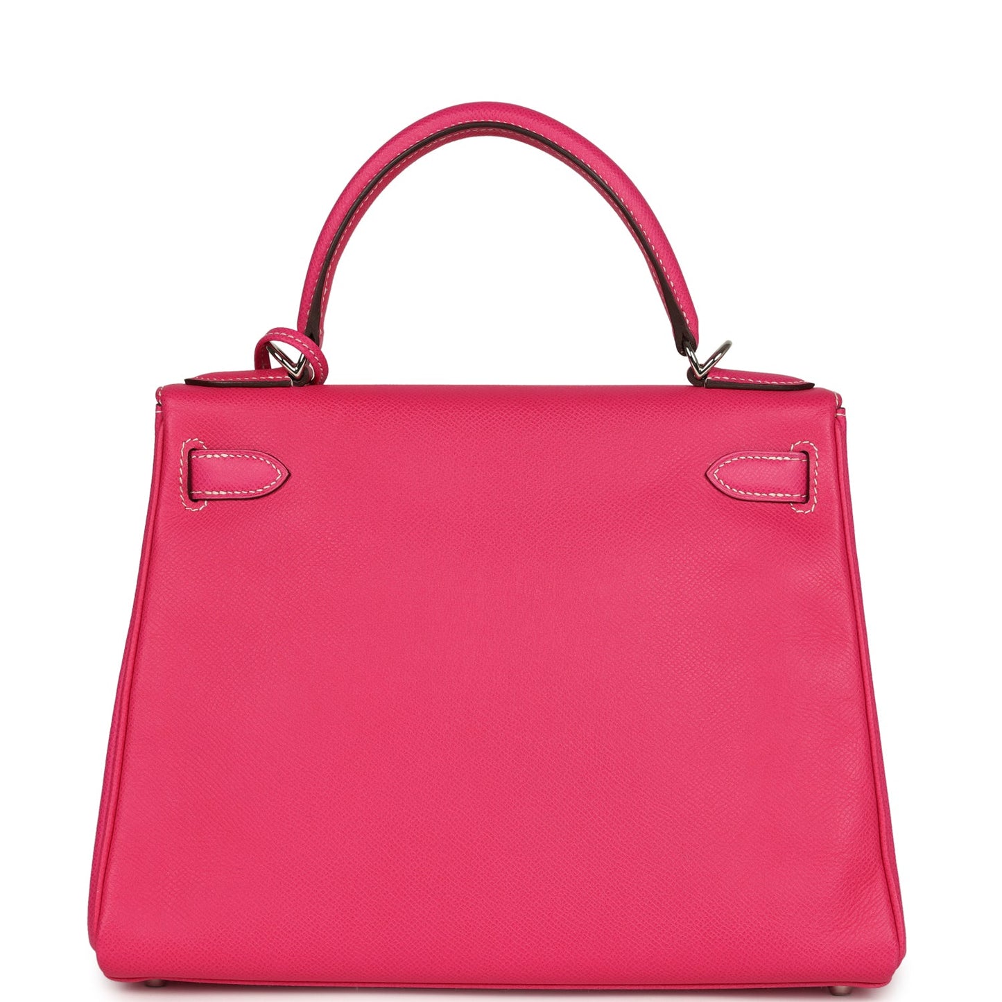 Hermes Kelly Retourne 28 Rose Tyrien Candy Epsom Palladium Hardware