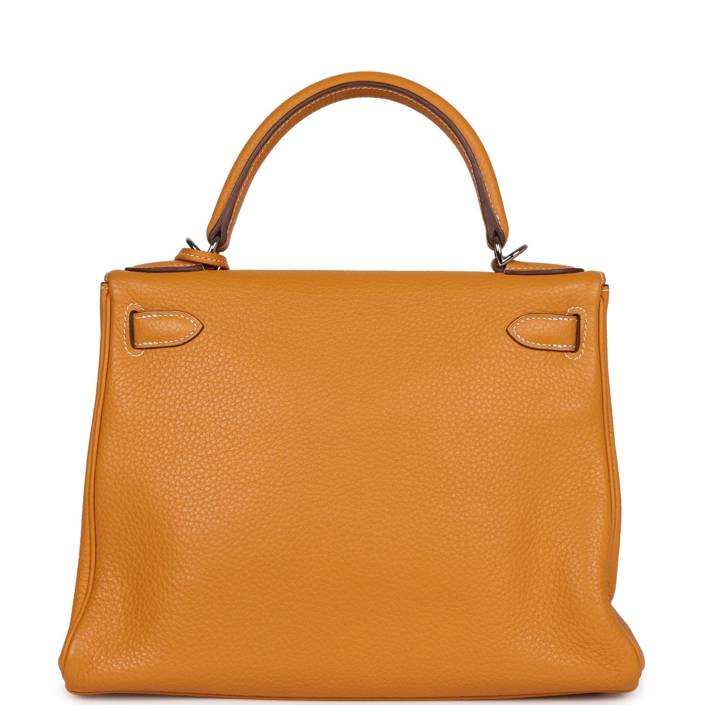 Hermes Kelly Retourne 28 Moutarde Clemence Palladium Hardware