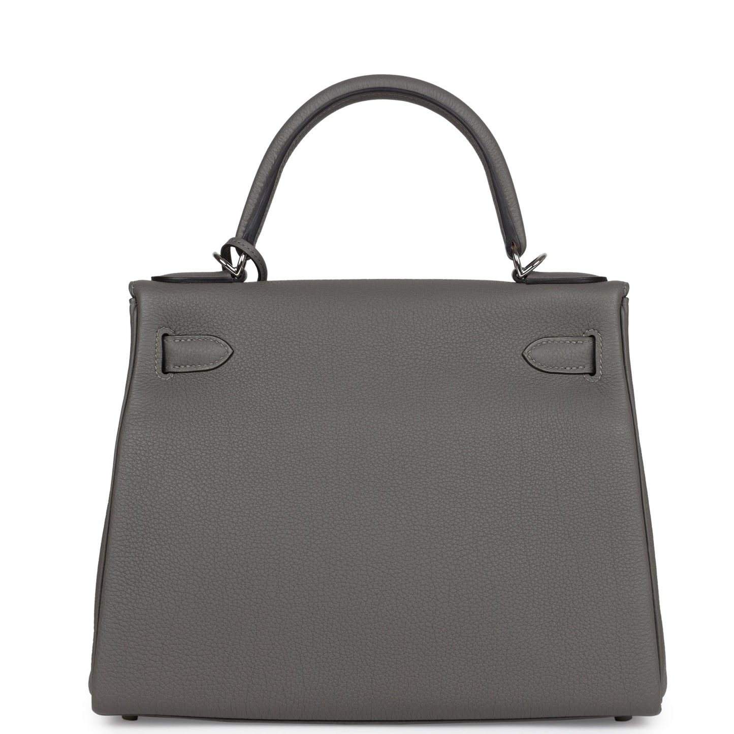 Hermes Kelly Retourne 28 Gris Meyer Togo Palladium Hardware