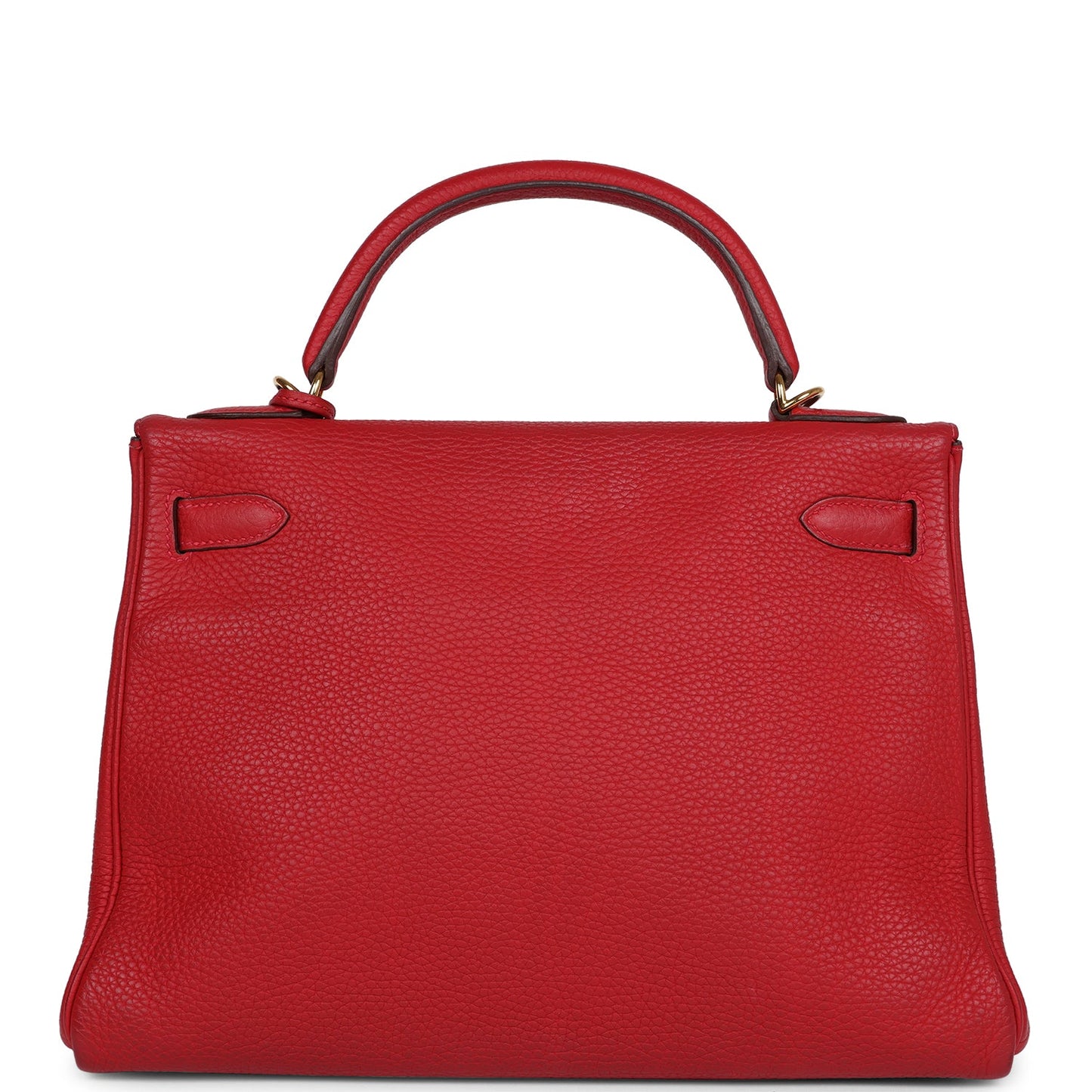 Hermes Kelly Retourne 32 Vermillion Clemence Gold Hardware