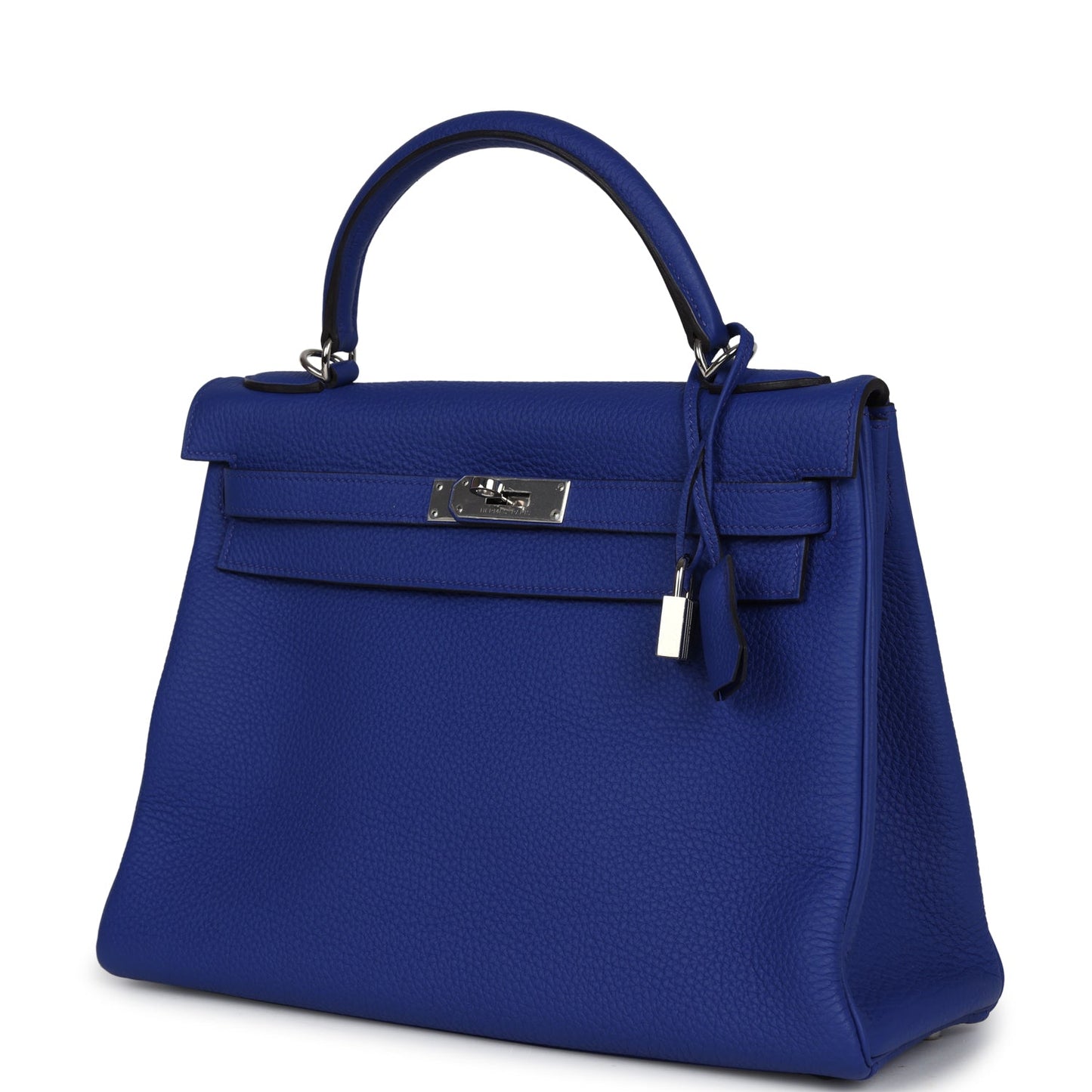 Hermes Kelly Retourne 32 Bleu Electric Togo Palladium Hardware