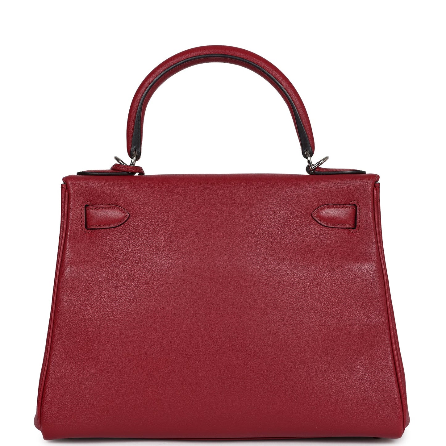 Hermes Kelly Retourne 28 Rouge Grenat Evercolor Palladium Hardware