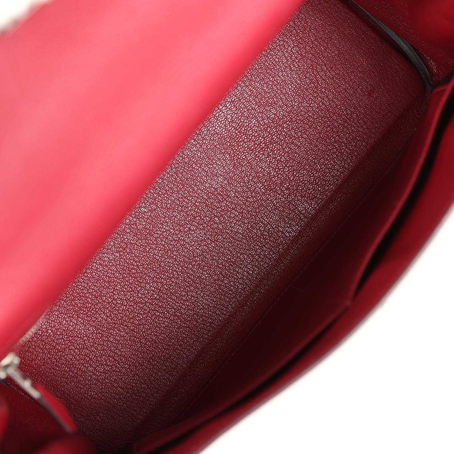 Hermes Kelly Retourne 28 Rouge Grenat Evercolor Palladium Hardware