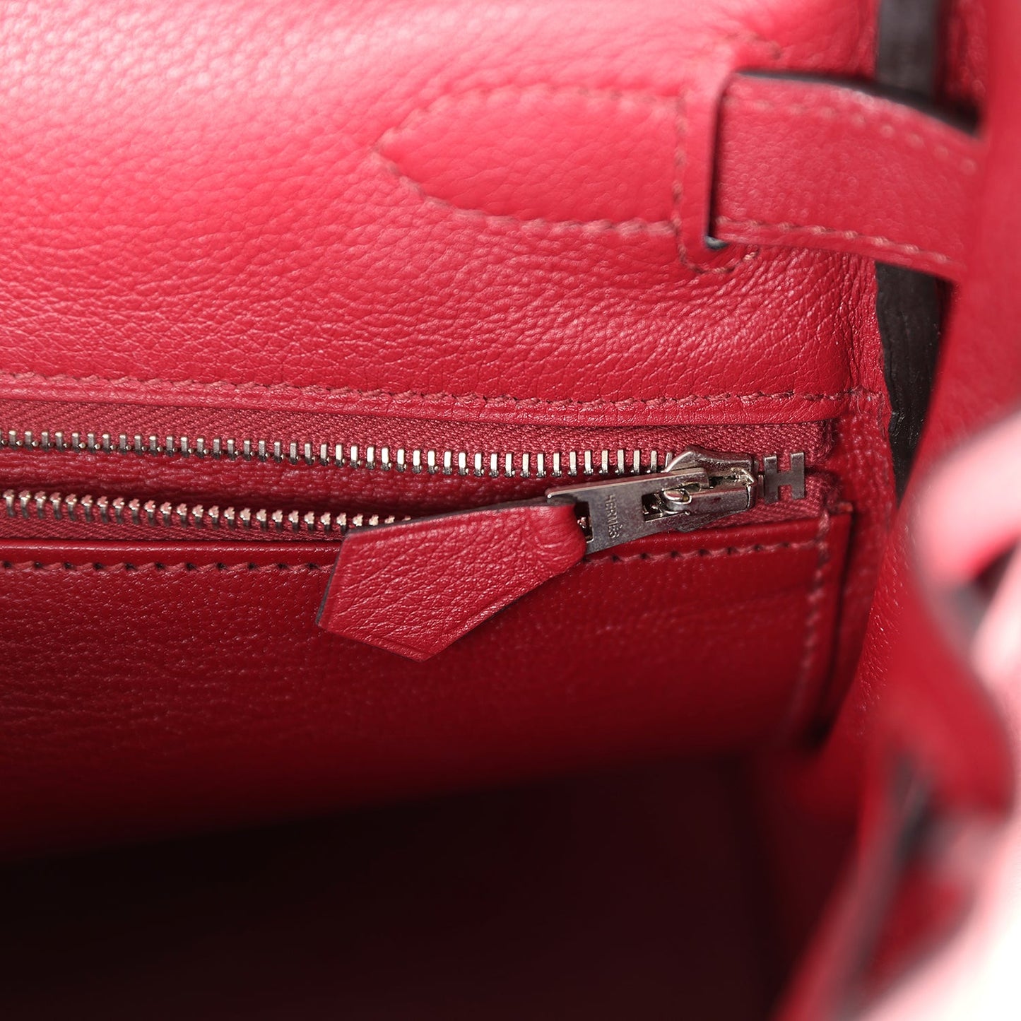 Hermes Kelly Retourne 28 Rouge Grenat Evercolor Palladium Hardware