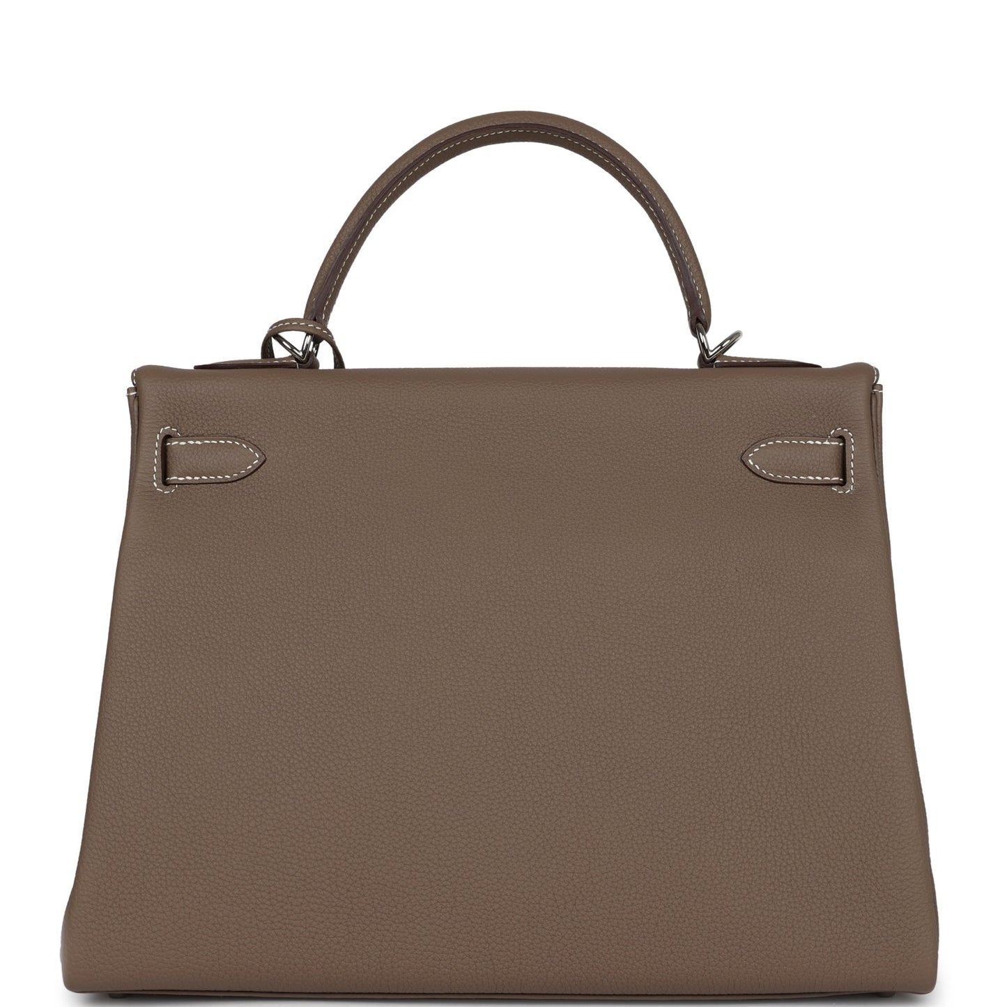 Hermes Kelly Retourne 32 Etoupe Togo Palladium Hardware