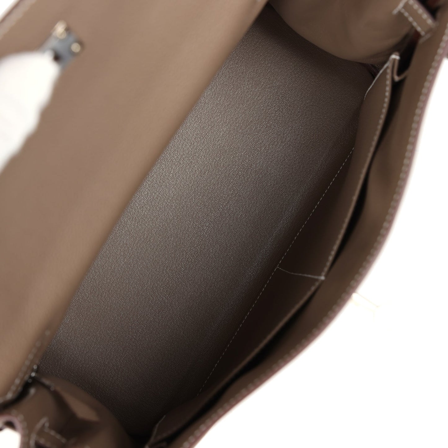 Hermes Kelly Retourne 32 Etoupe Togo Palladium Hardware