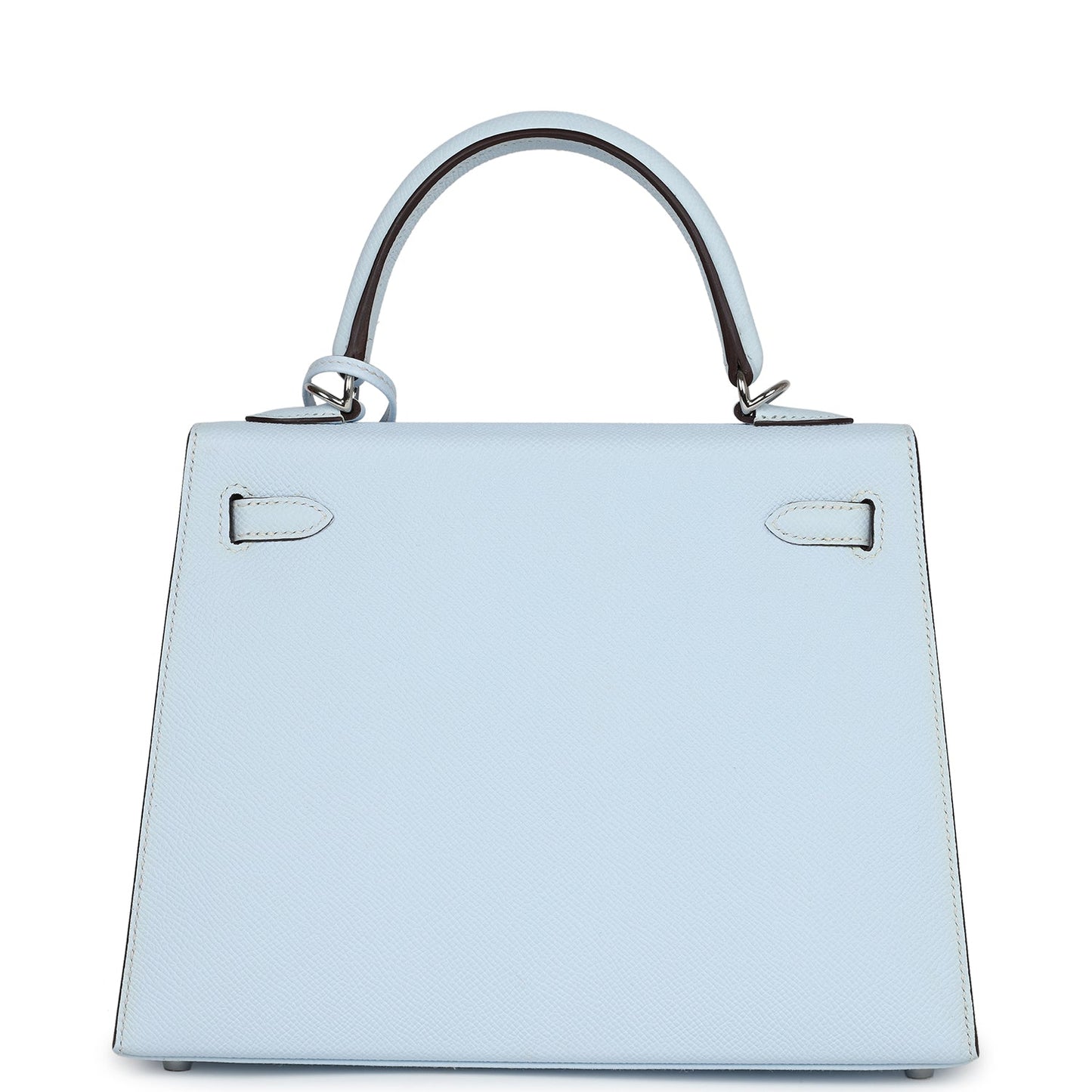 Hermes Kelly Sellier 25 Bleu Brume Epsom Palladium Hardware