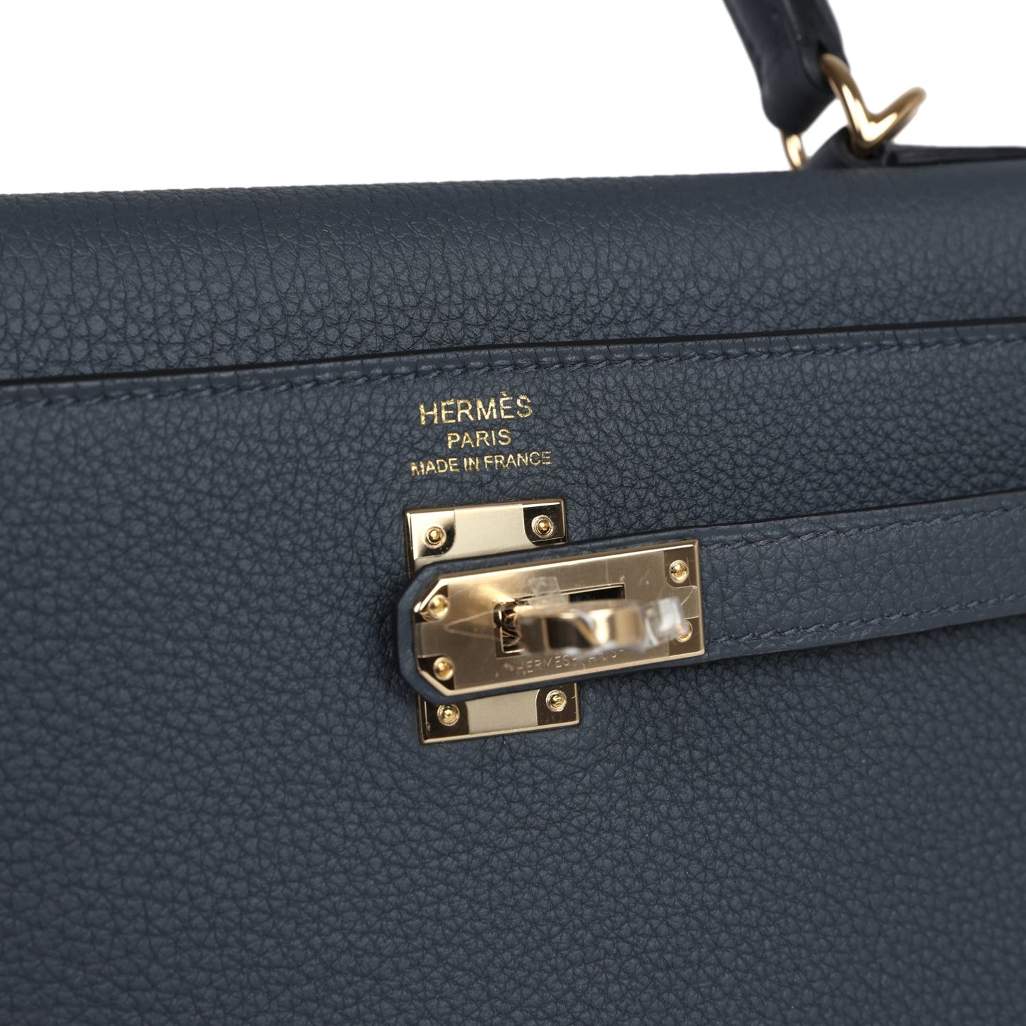 Hermes Kelly Retourne 25 Gris Misty Togo Permabrass Hardware