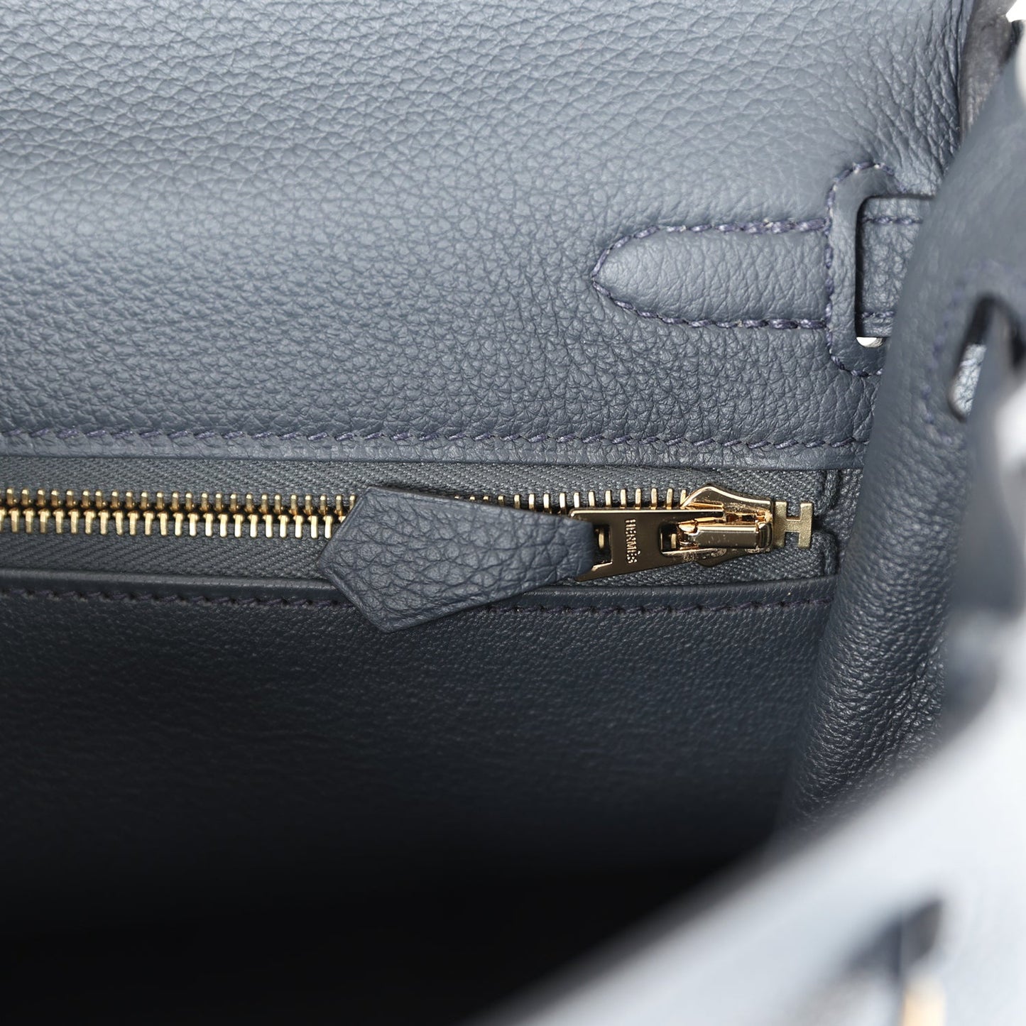 Hermes Kelly Retourne 25 Gris Misty Togo Permabrass Hardware