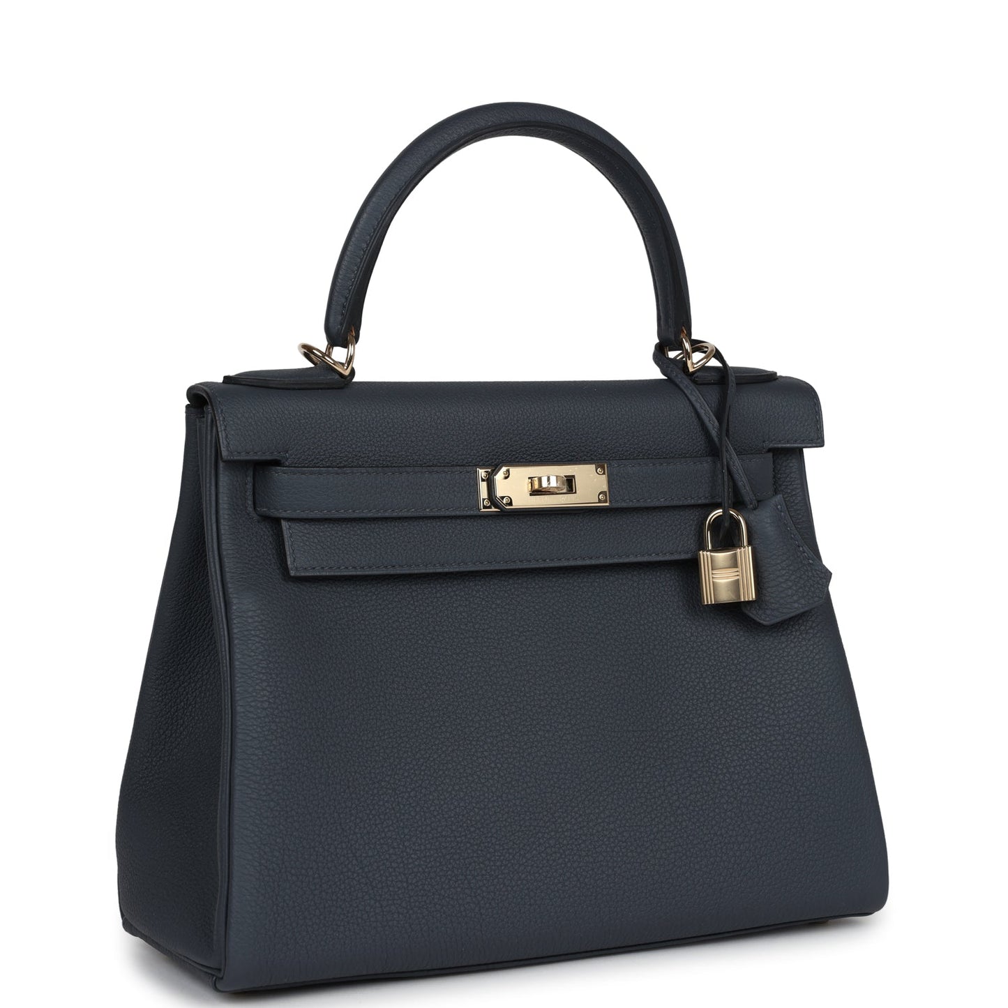 Hermes Kelly Retourne 28 Gris Misty Togo Permabrass Hardware