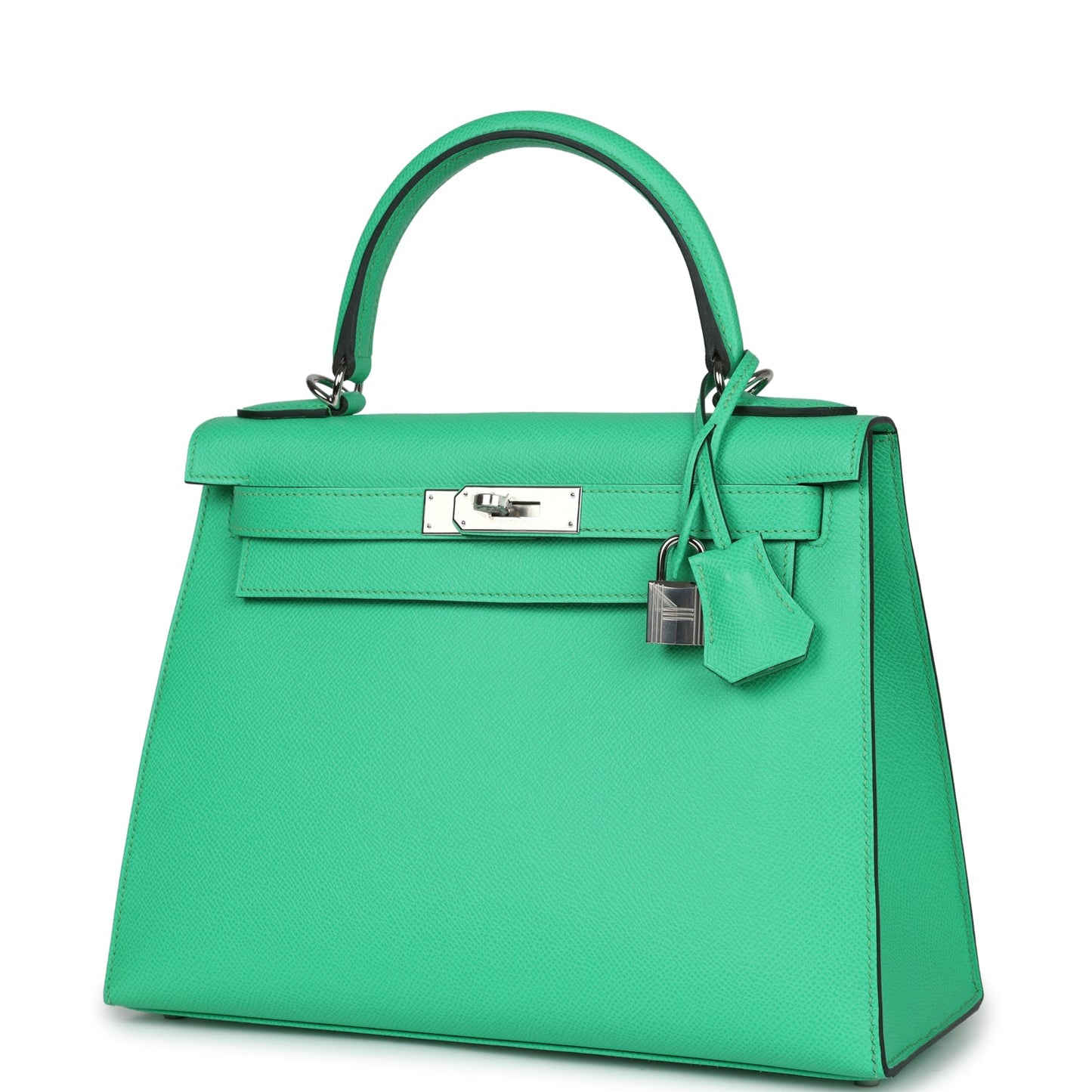 Hermes Kelly Sellier 28 Vert Comics Epsom Palladium Hardware