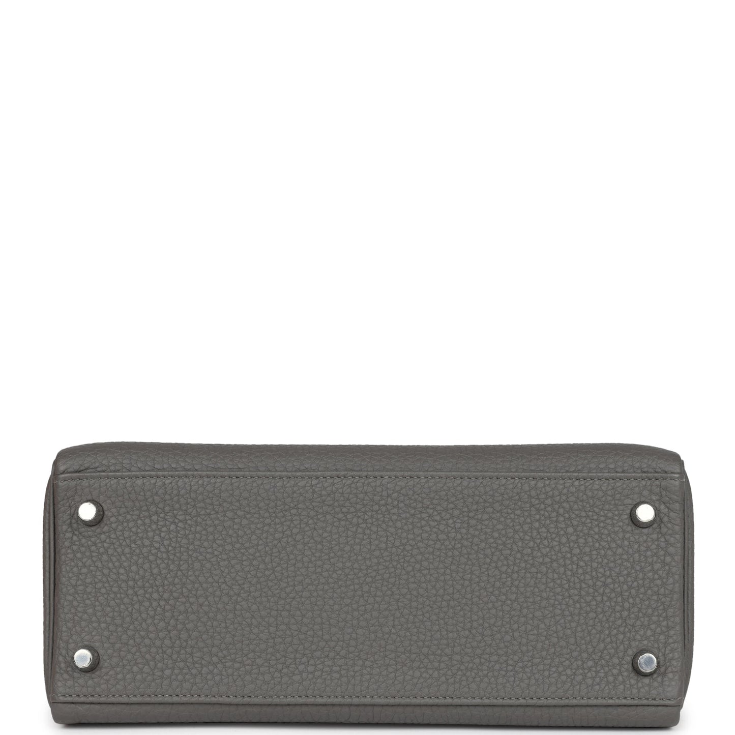 Hermes Kelly Retourne 28 Gris Meyer Clemence Palladium Hardware