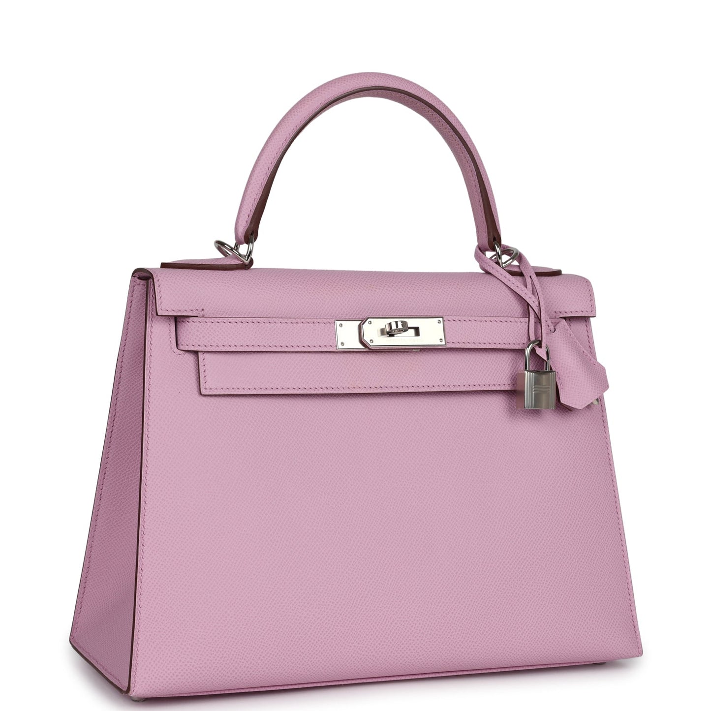 Hermes Kelly Sellier 28 Mauve Sylvestre Epsom Palladium Hardware