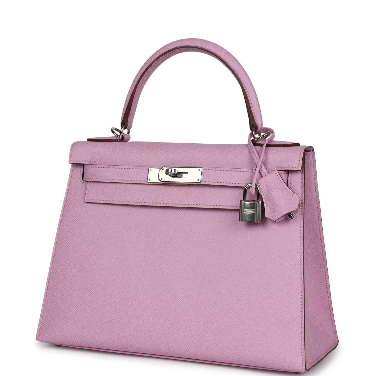 Hermes Kelly Sellier 28 Mauve Sylvestre Epsom Palladium Hardware