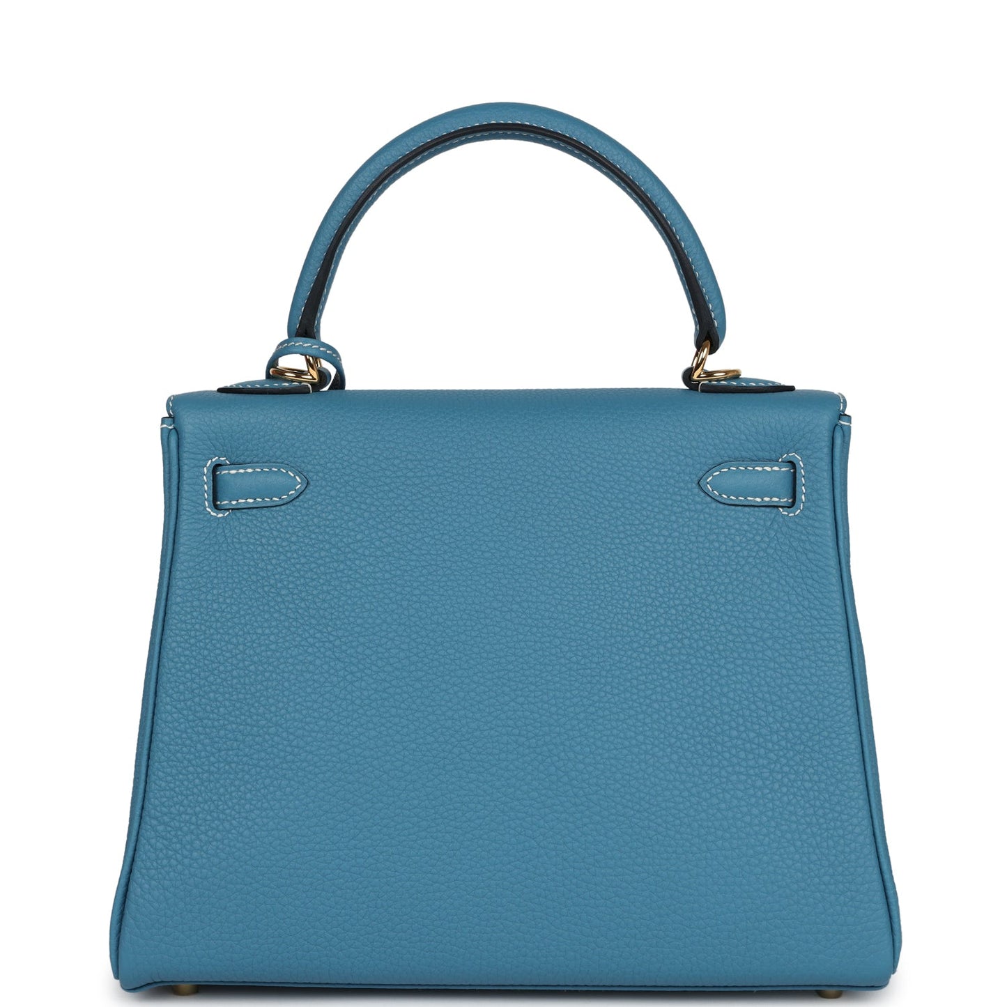 Hermes Kelly Retourne 25 Blue Jean Togo Gold Hardware