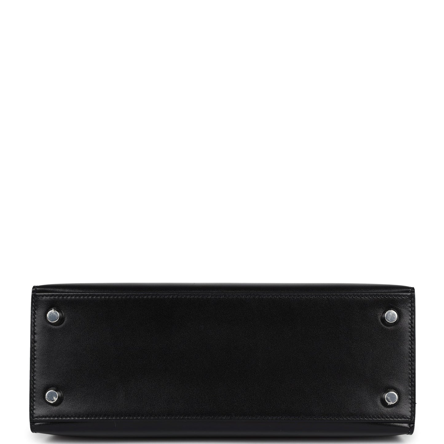 Hermes Kelly Sellier 25 Black Box Palladium Hardware