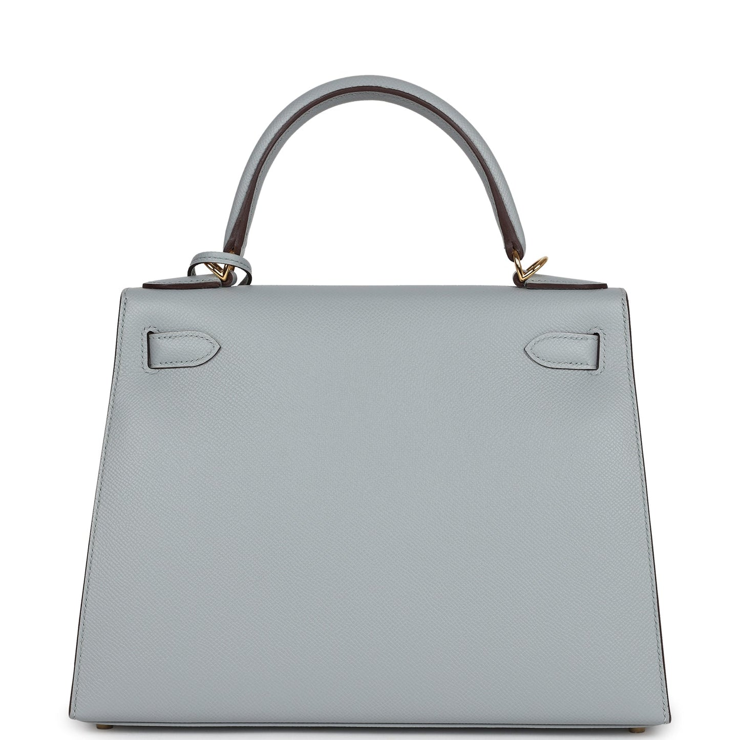 Hermes Kelly Sellier 28 Bleu Glacier Verso Epsom Gold Hardware