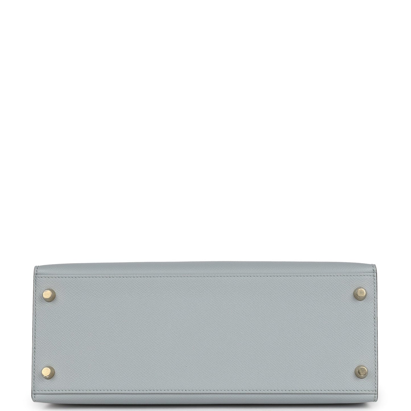 Hermes Kelly Sellier 28 Bleu Glacier Verso Epsom Gold Hardware