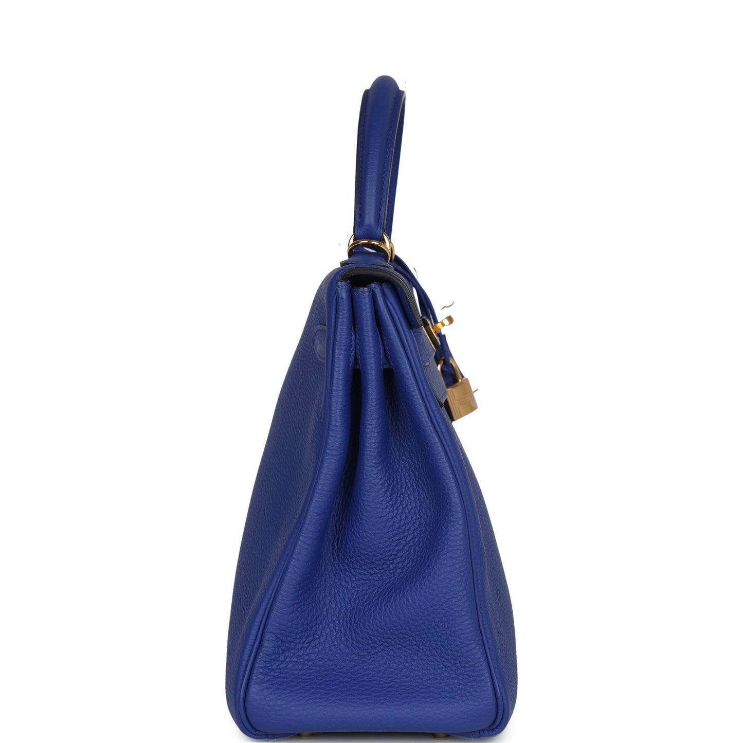 Hermes Kelly Retourne 32 Bleu Electric Togo Gold Hardware