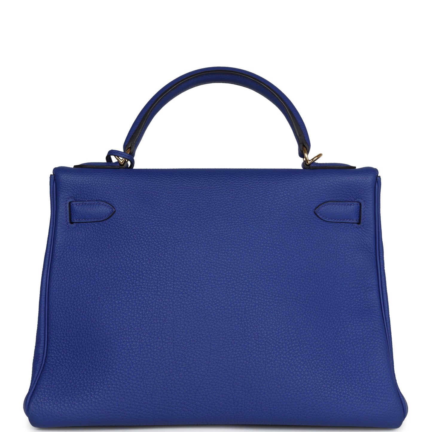 Hermes Kelly Retourne 32 Bleu Electric Togo Gold Hardware