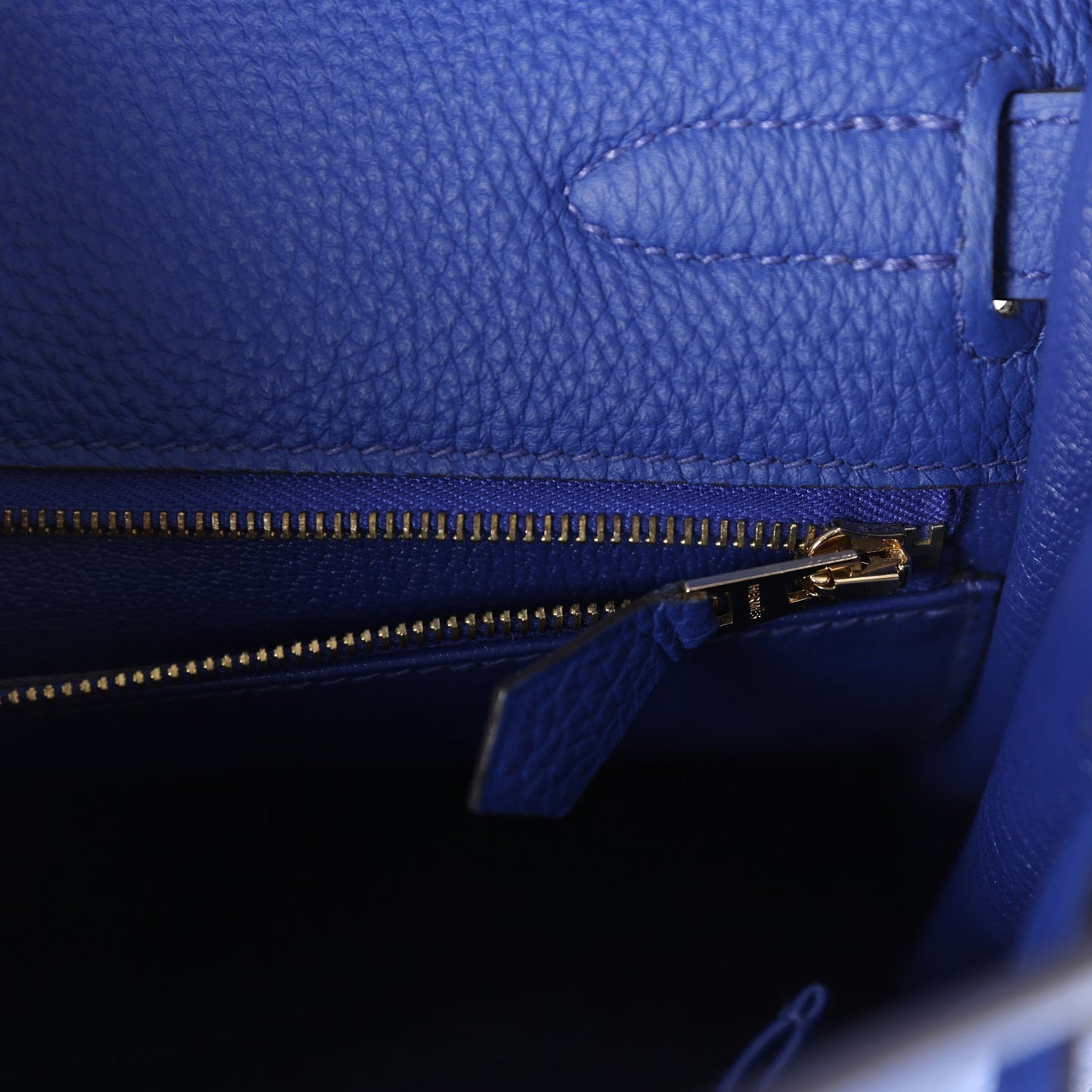 Hermes Kelly Retourne 32 Bleu Electric Togo Gold Hardware