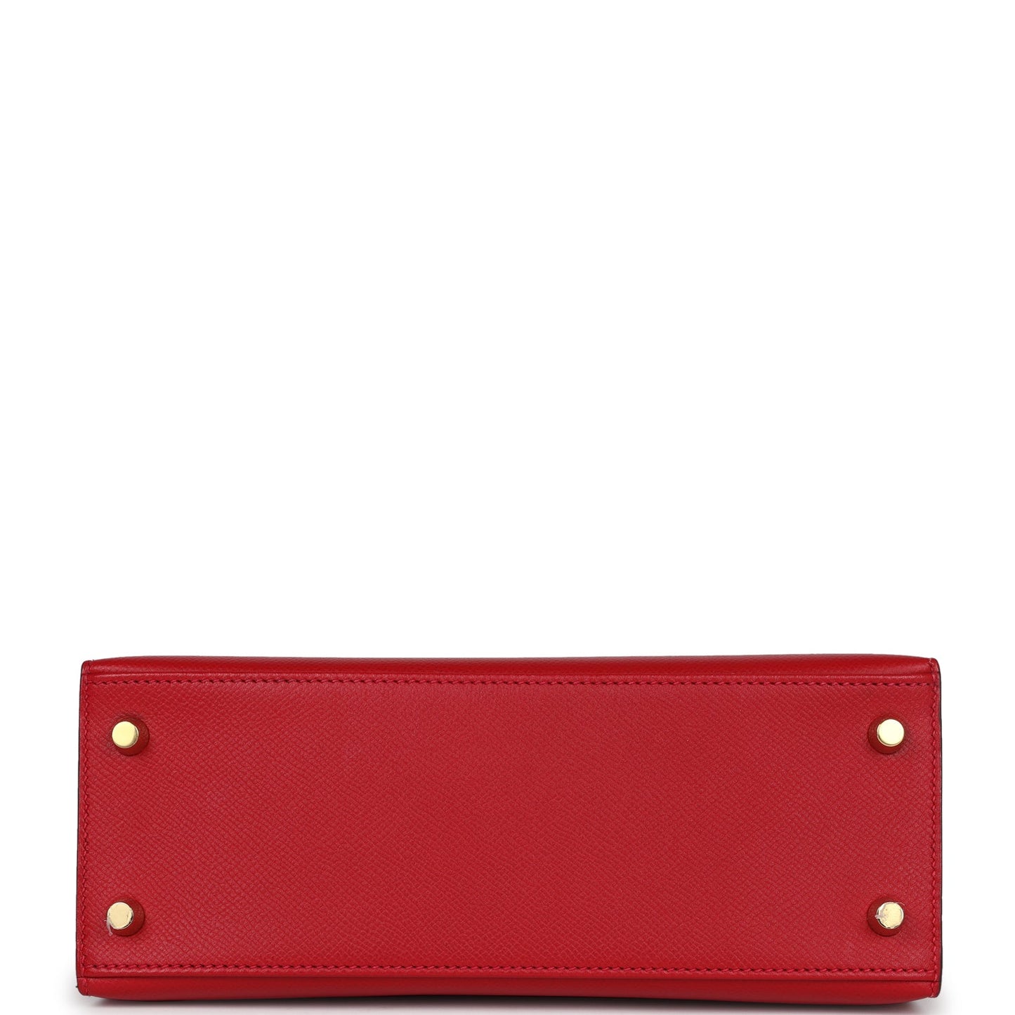 Hermes Kelly Sellier 25 Rouge Casaque Epsom Gold Hardware