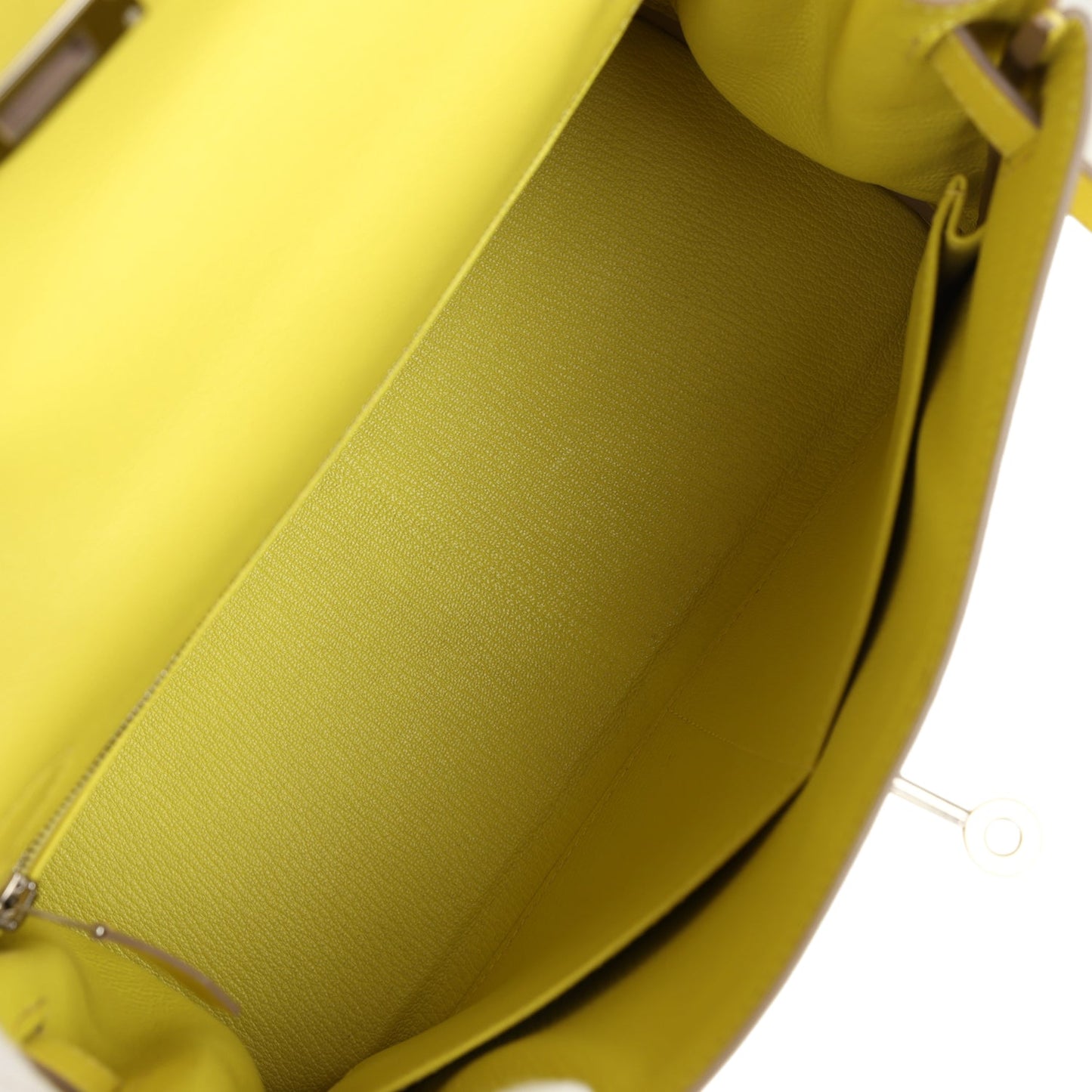 Hermes Kelly Retourne 28 Lime Evercolor Palladium Hardware