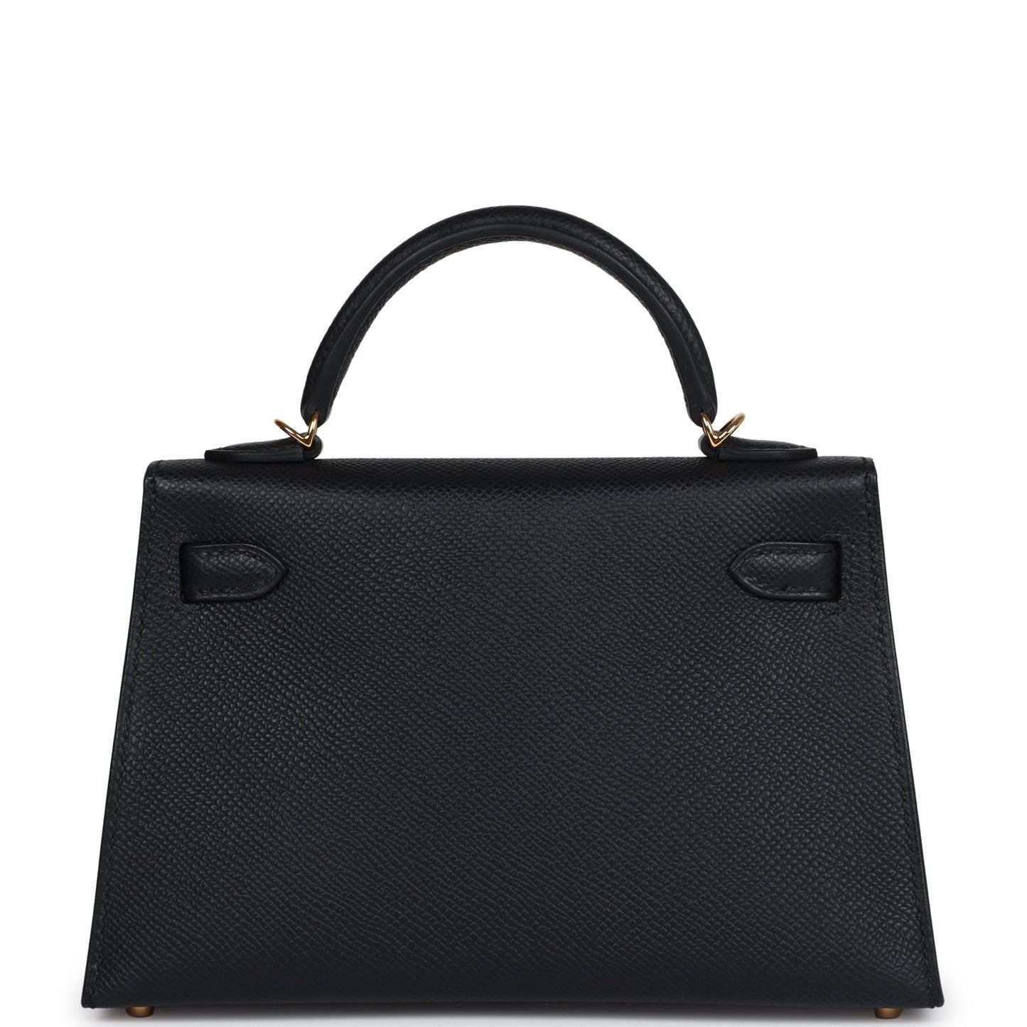 Hermes Kelly Sellier 20 Black Epsom Gold Hardware