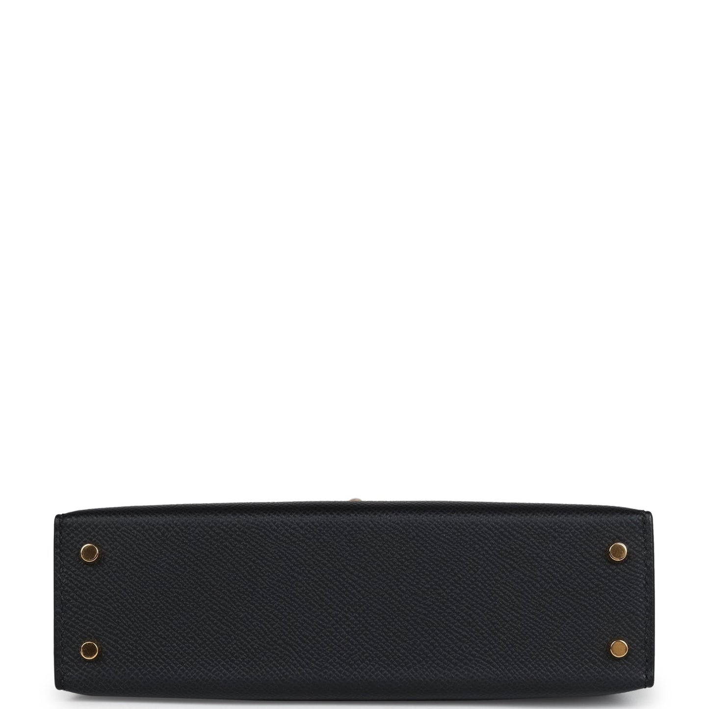 Hermes Kelly Sellier 20 Black Epsom Gold Hardware