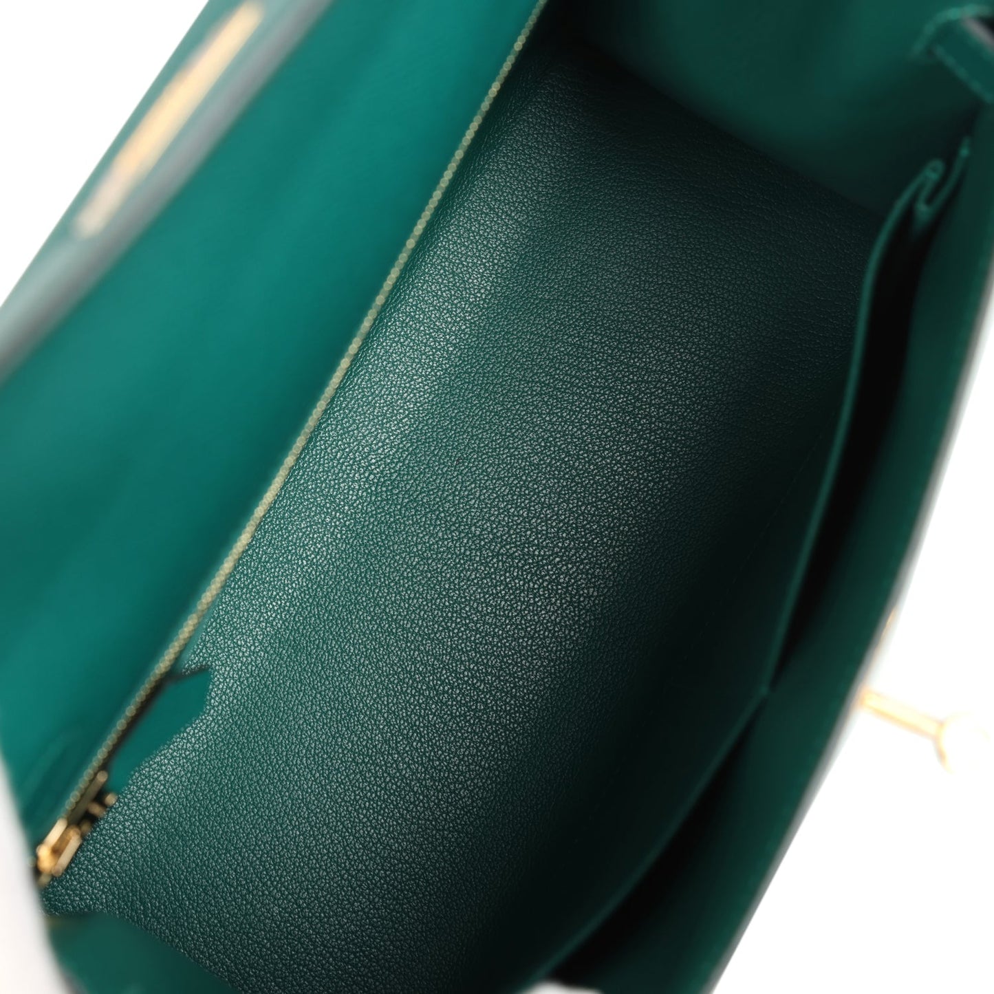 Hermes Kelly Sellier 28 Malachite Epsom Gold Hardware