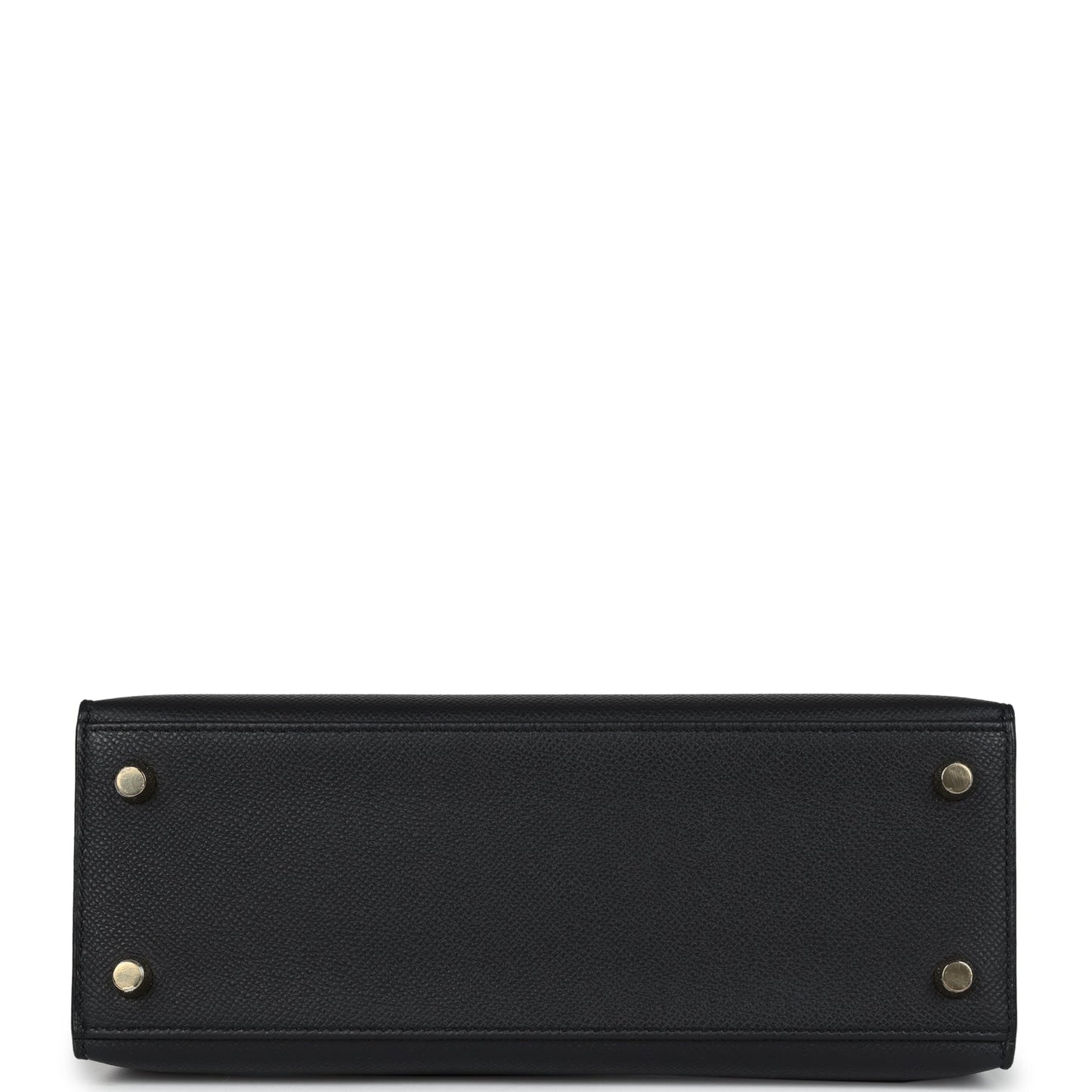 Hermes Kelly Sellier 25 Black Epsom Gold Hardware