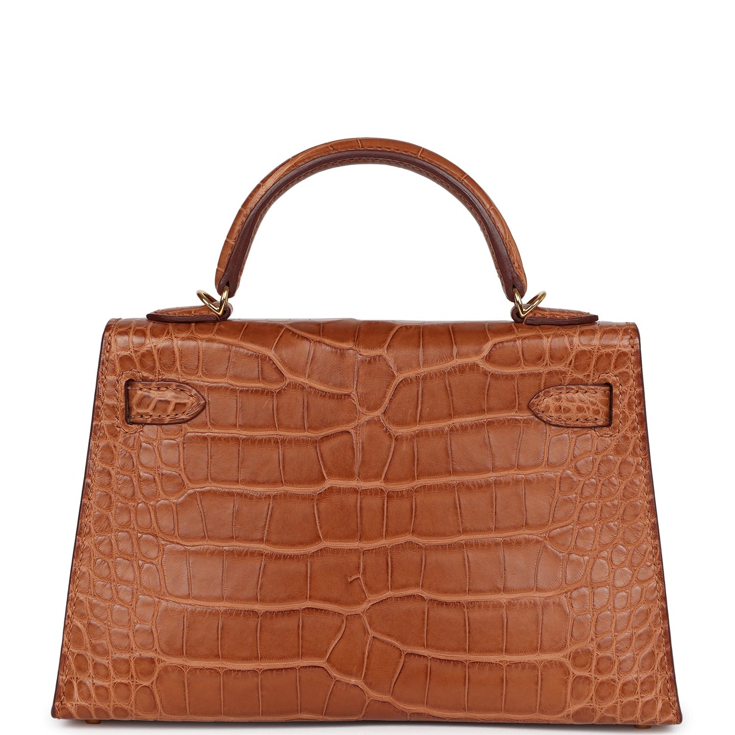 Hermes Kelly Sellier 20 Gold Matte Alligator Gold Hardware