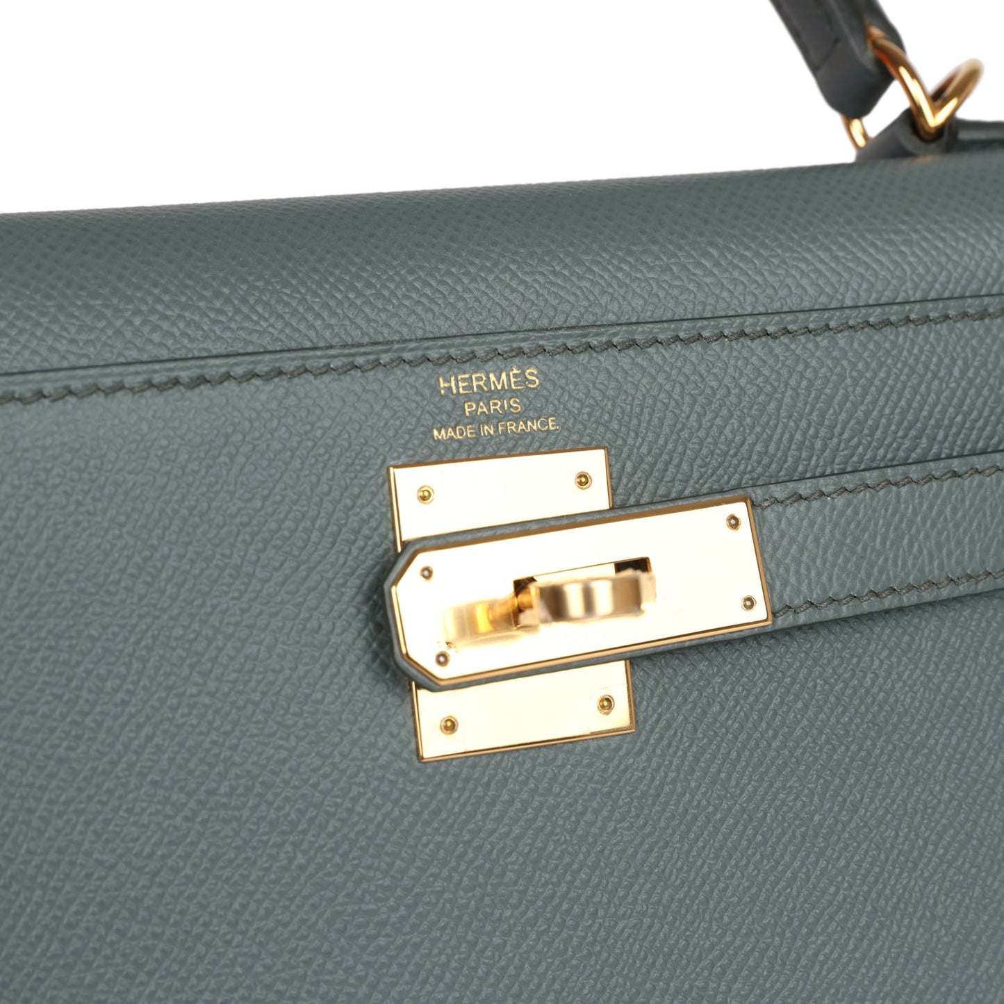 Hermes Kelly Sellier 28 Vert Amande Epsom Gold Hardware